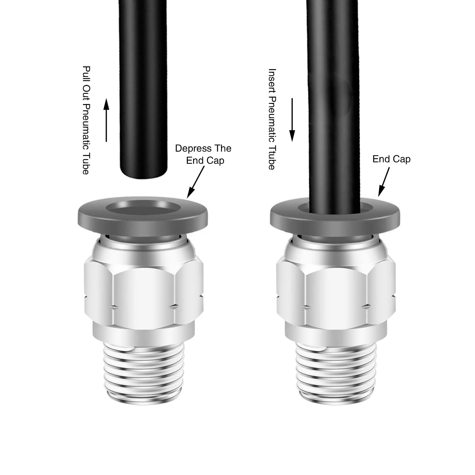 Pince à vide de paillasse double face