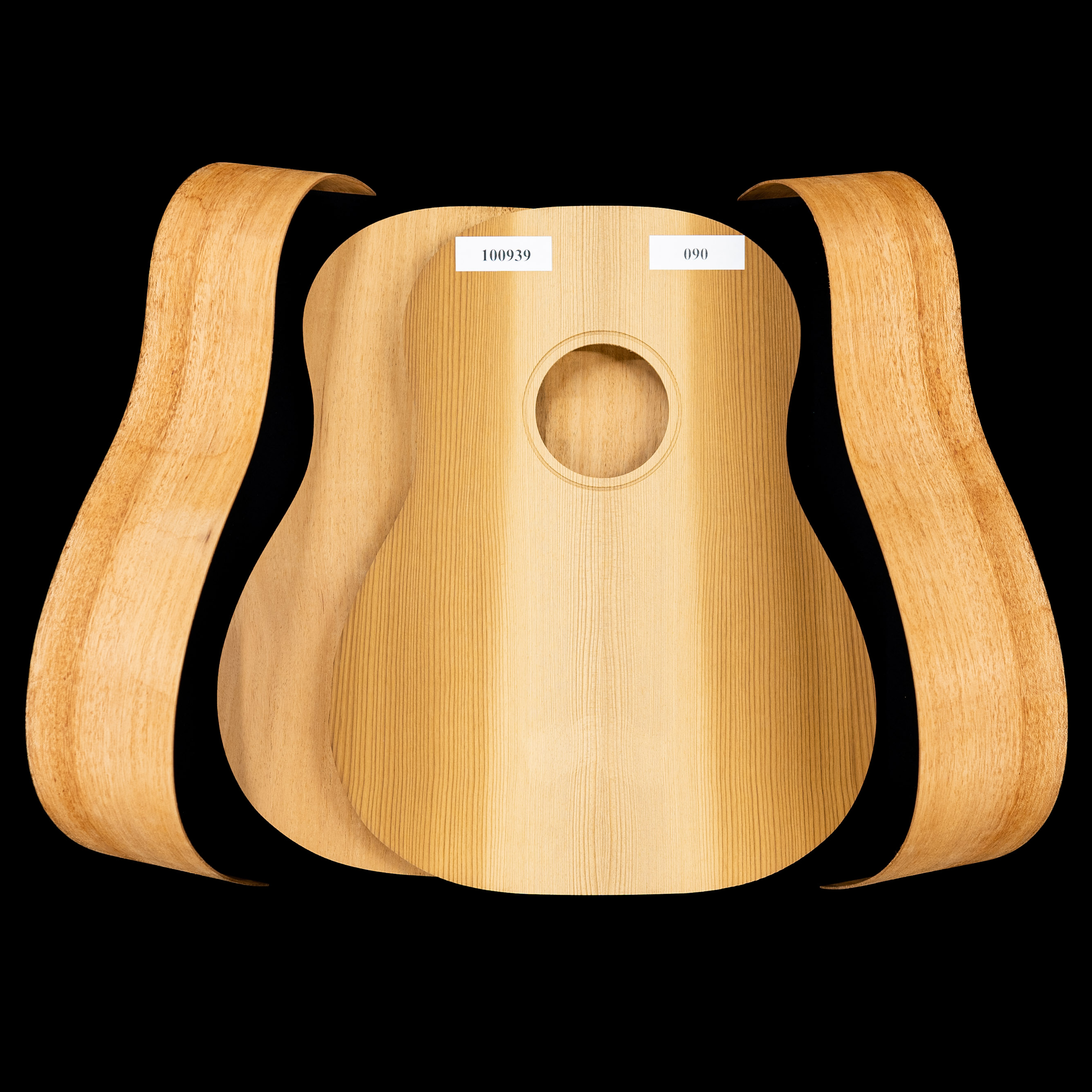 Jumbo-45 Kit de guitare en kit acoustique avec épicéa rouge torréfié et acajou - 090 Jumbo-45 Kit de guitare en kit acoustique avec épicéa rouge torréfié et acajou - 090