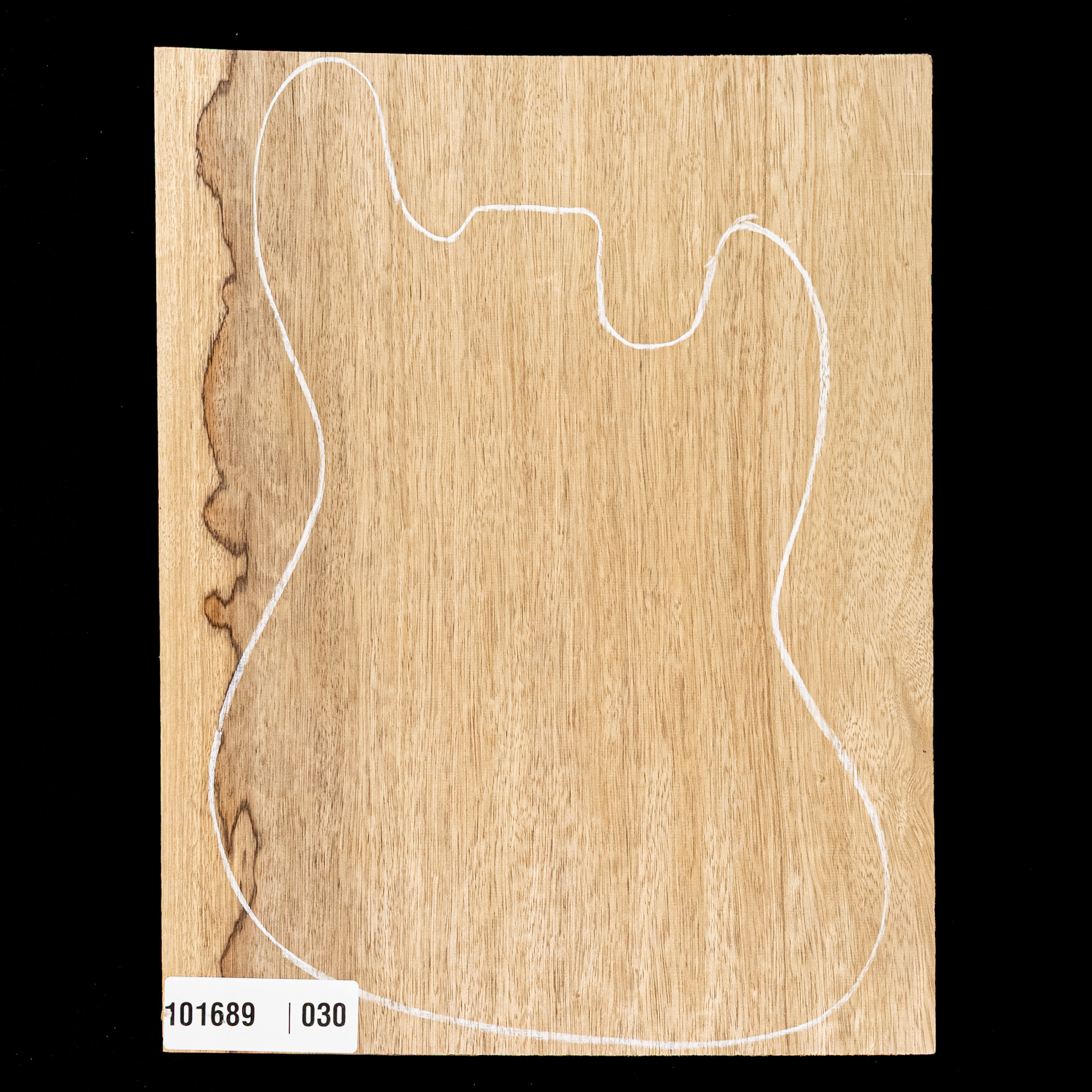 Corps surdimensionné noir Limba blanc, 1-Piece (10,6 lb) - 030 Corps surdimensionné noir Limba blanc, 1-Piece (10,6 lb) - 030
