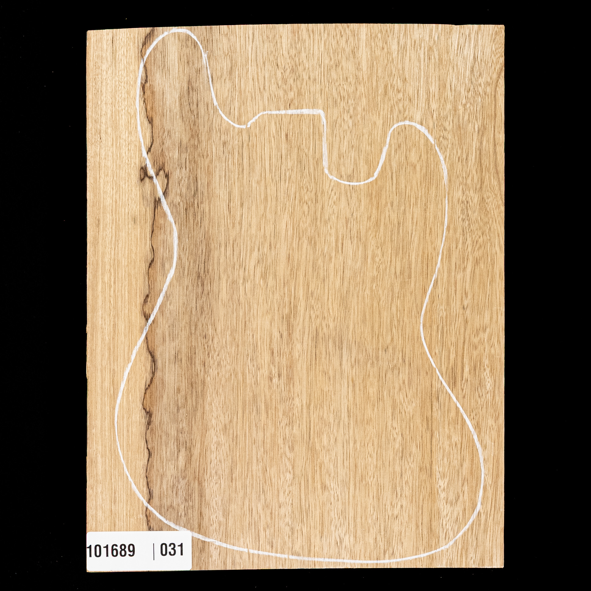 Corps surdimensionné noir Limba blanc, 1-Piece (10,6 lb) - 031 Corps surdimensionné noir Limba blanc, 1-Piece (10,6 lb) - 031