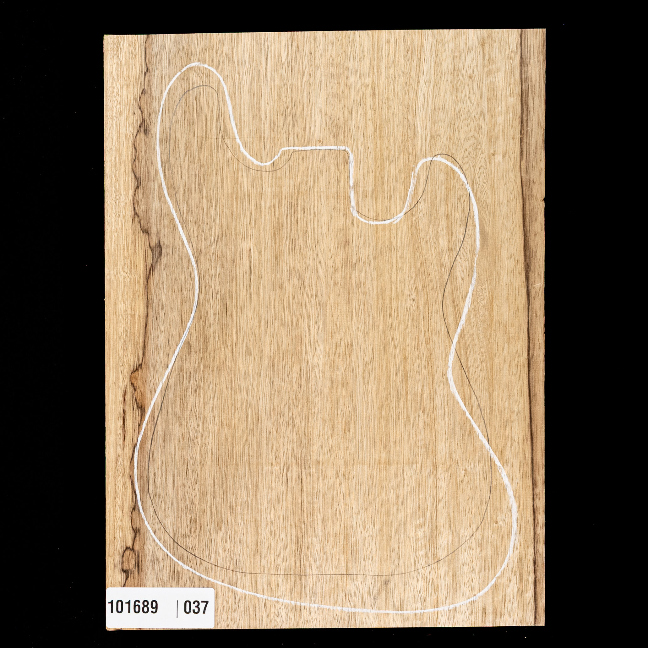 Corps surdimensionné noir Limba blanc, 1-Piece (11 lb) - 0,7
