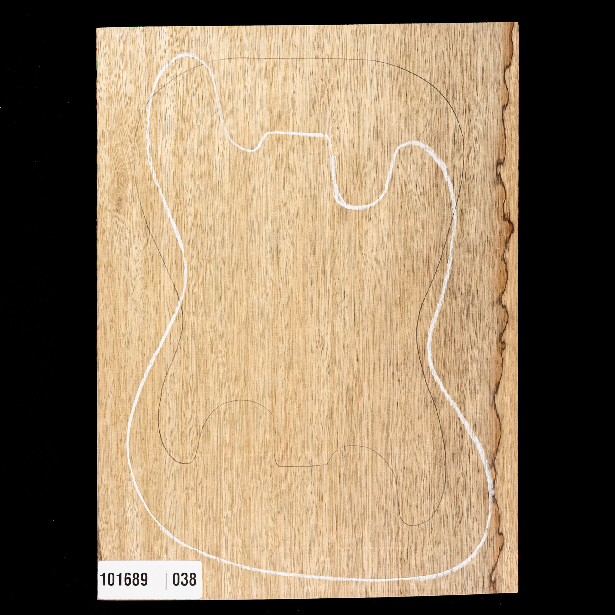Corps surdimensionné noir Limba blanc, 1-Piece (11 lb) - 038 Corps surdimensionné noir Limba blanc, 1-Piece (11 lb) - 038