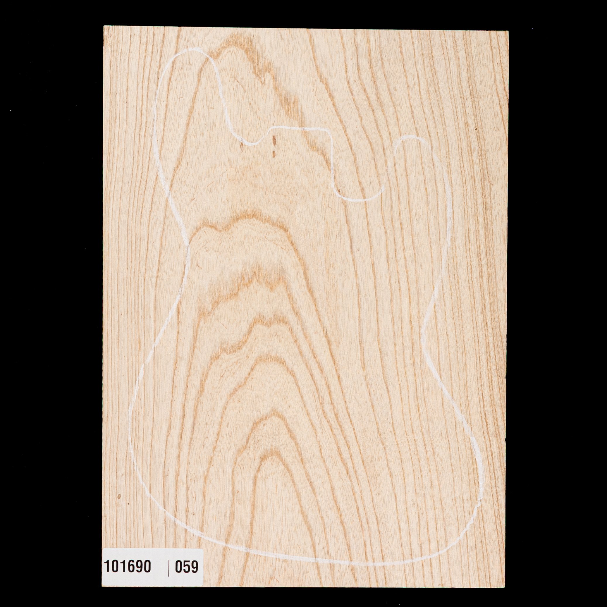 Corps surdimensionné vierge Swamp Ash, 1-Piece (11,6 lb) - 0,9
