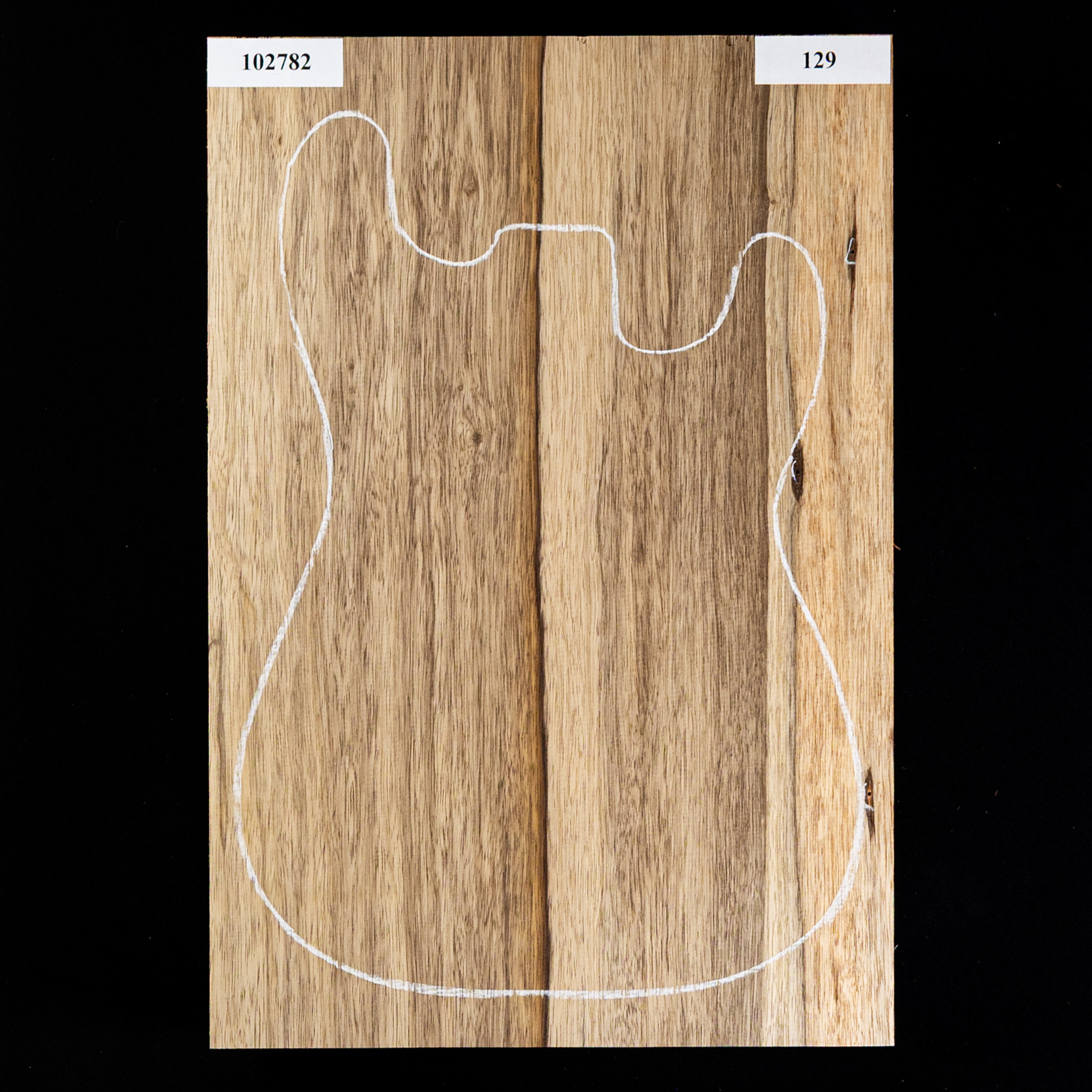 Plaque de corps en fraké noir, 1 pièce (10,1 livres) - 129 Plaque de corps en fraké noir, 1 pièce (10,1 livres) - 129