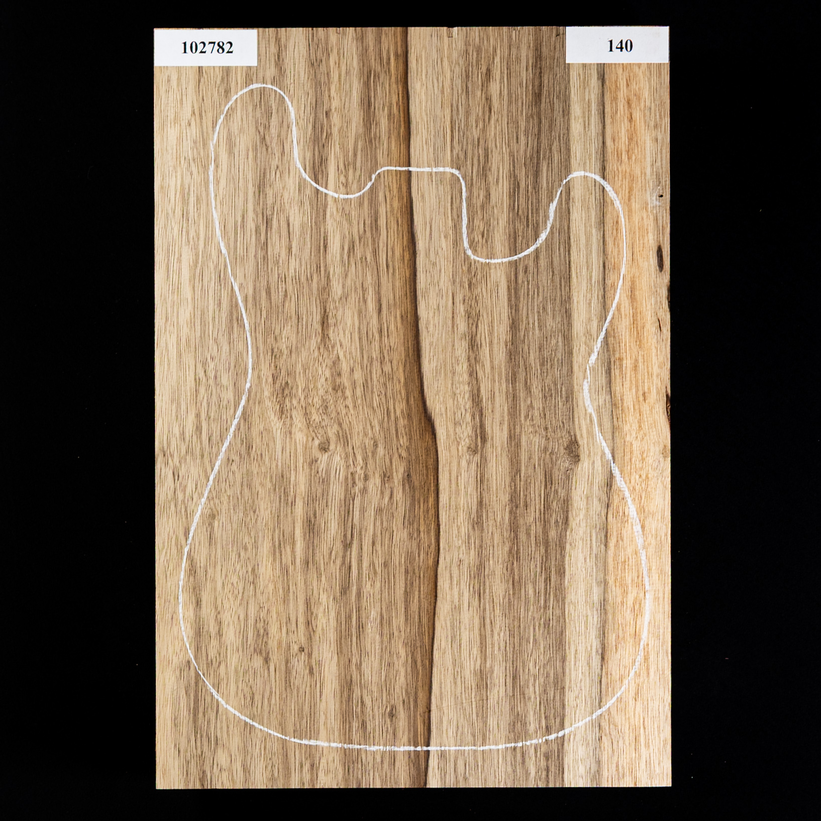 Plaque de corps en fraké noir, 1 pièce (10 livres) - 140 Plaque de corps en fraké noir, 1 pièce (10 livres) - 140