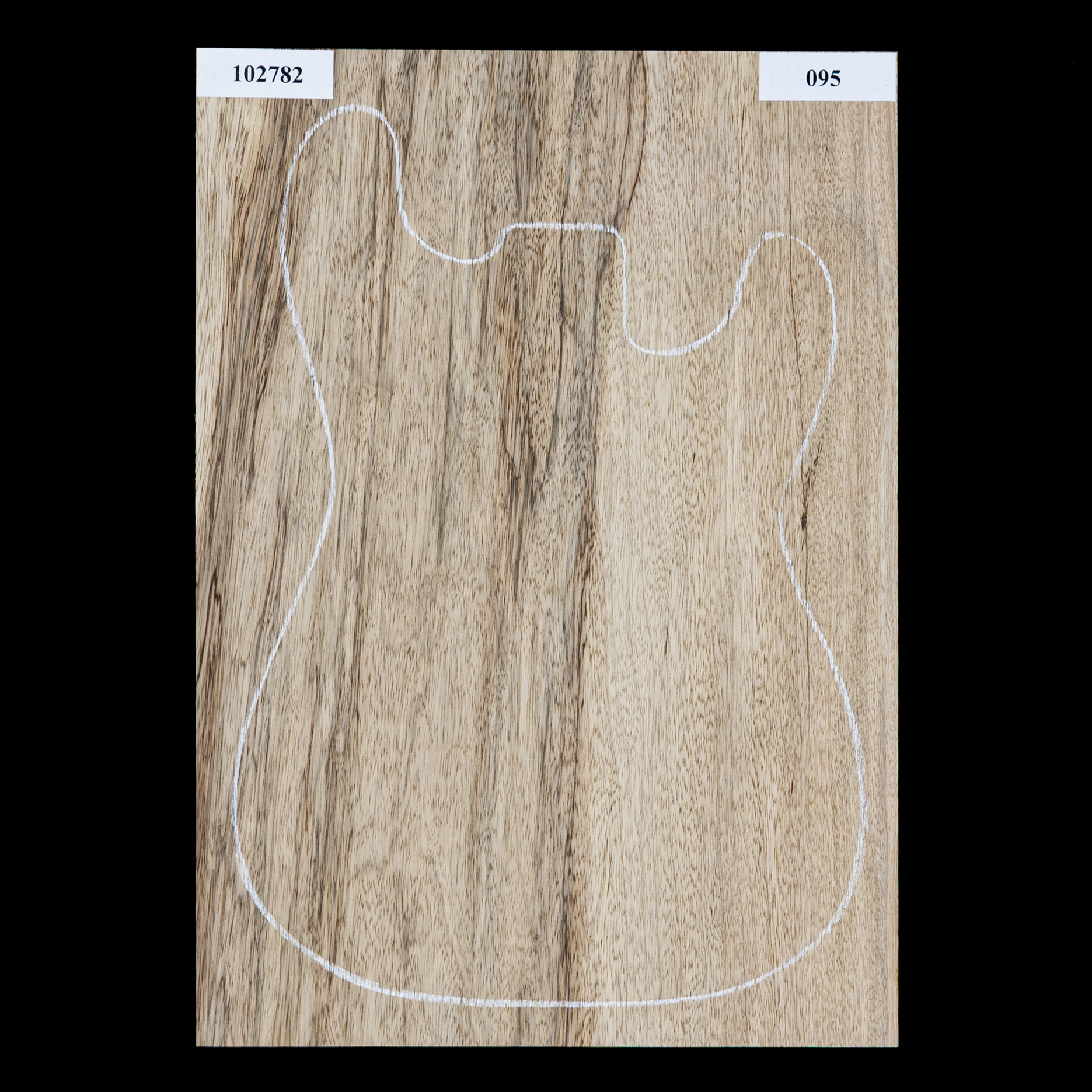 Plaque de corps en fraké noir, 1 pièce (10,1 livres) - 095 Plaque de corps en fraké noir, 1 pièce (10,1 livres) - 095