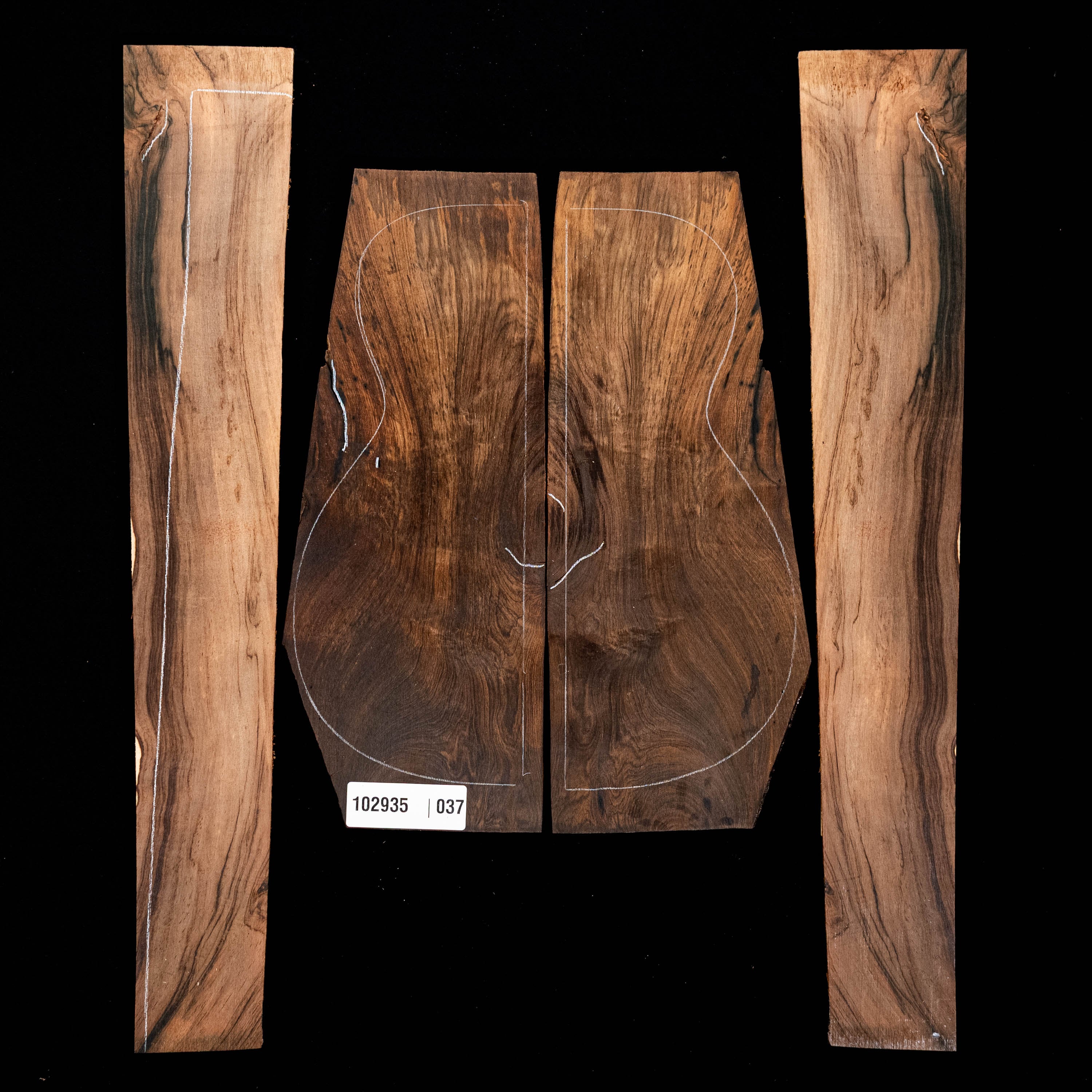 Brazilian Rosewood Back + Side Set - 037