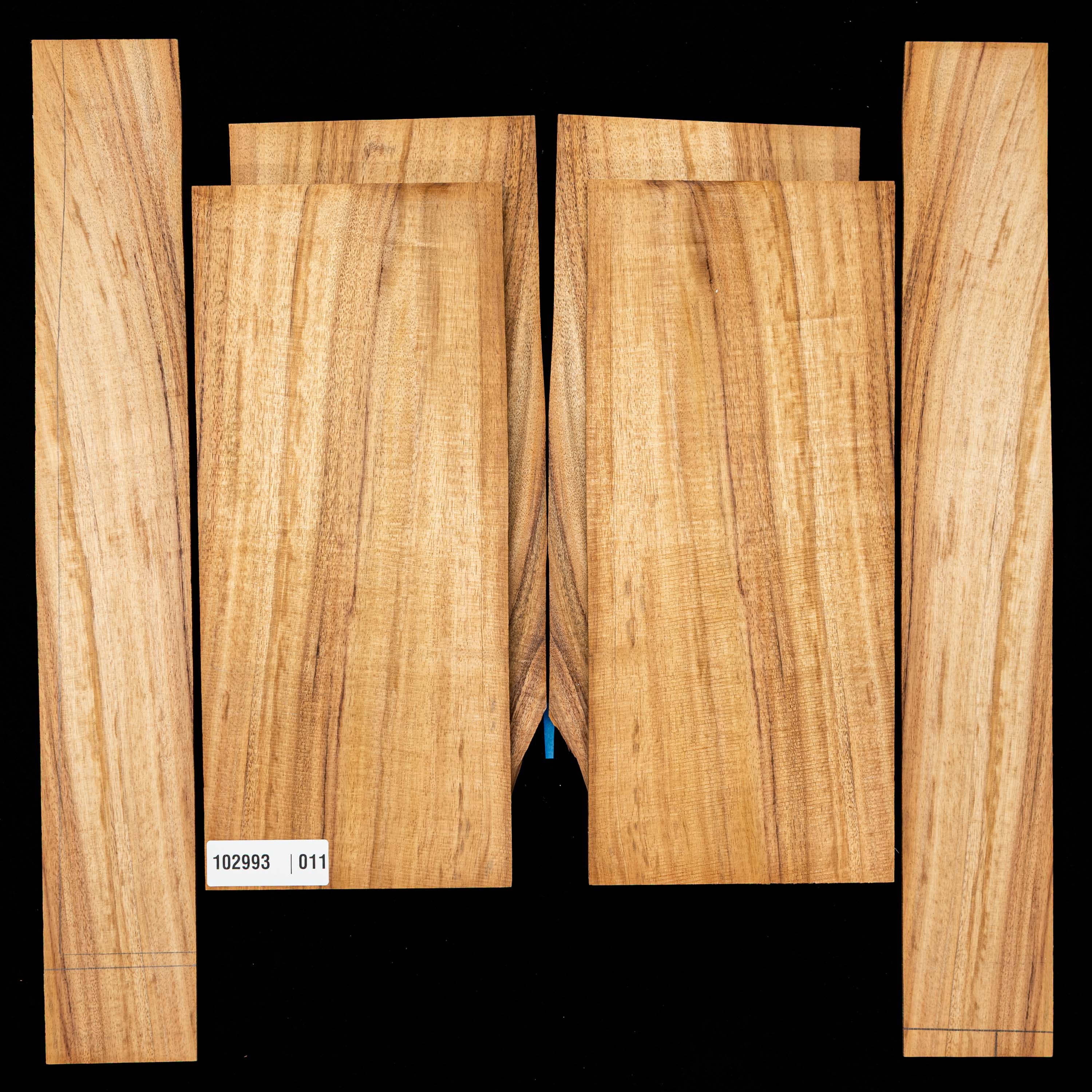 Top Koa + dos + paire d’éclisses - 011