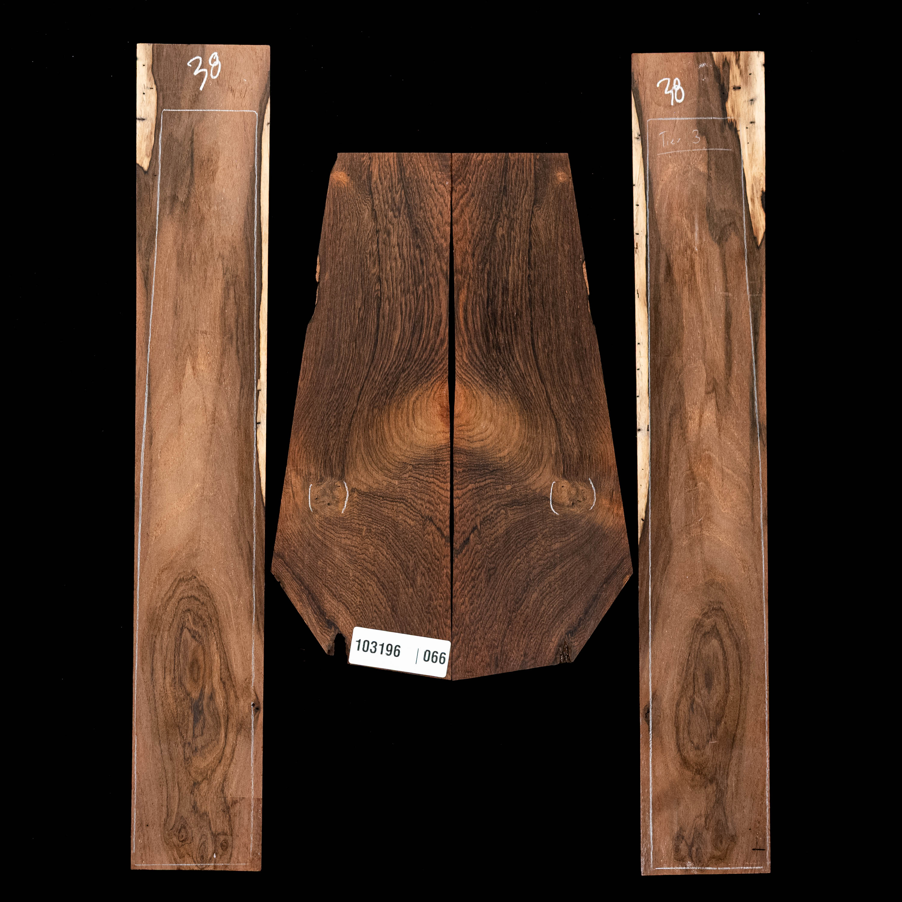 Brazilian Rosewood Back + Side Set - 066