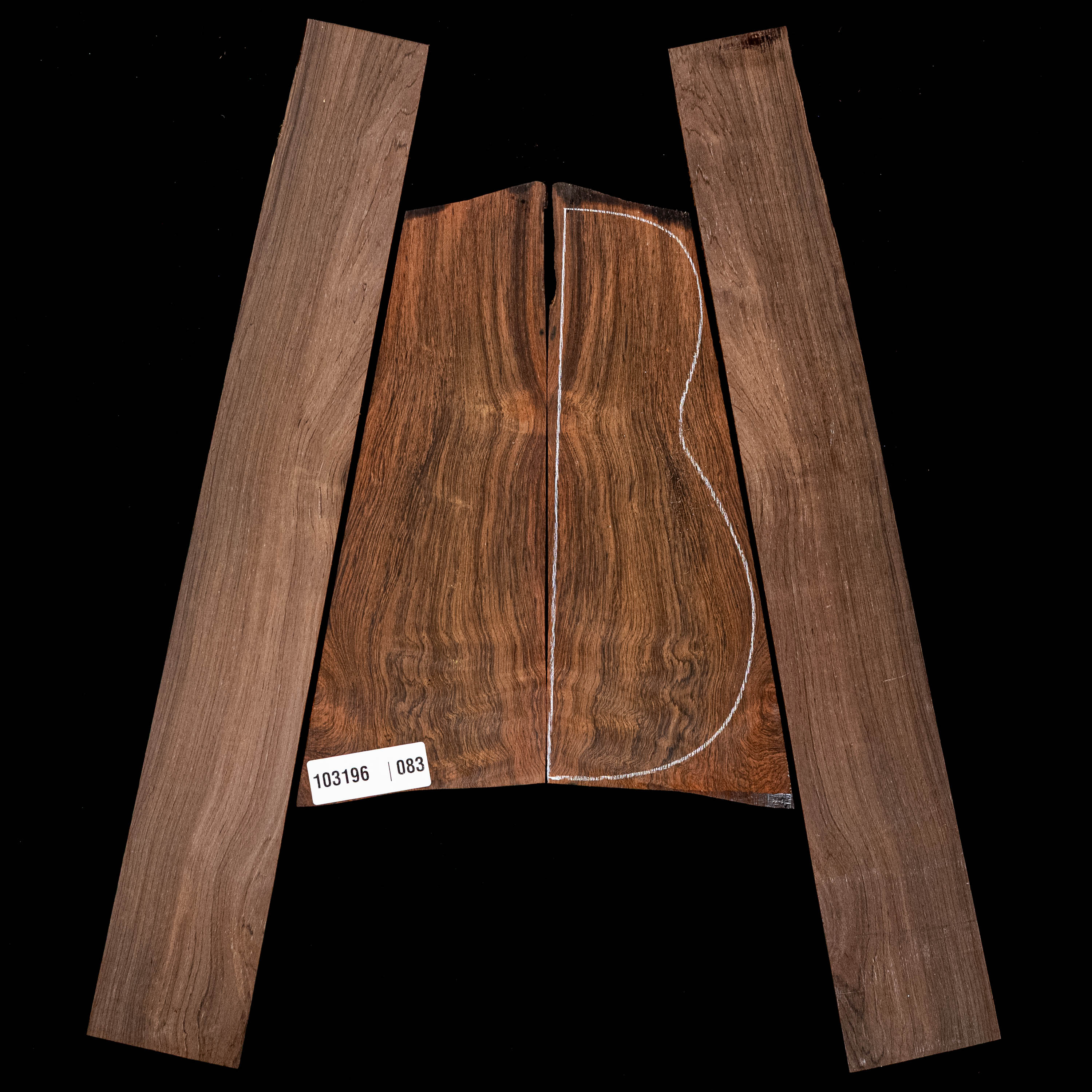 Brazilian Rosewood Back + Side Set - 083