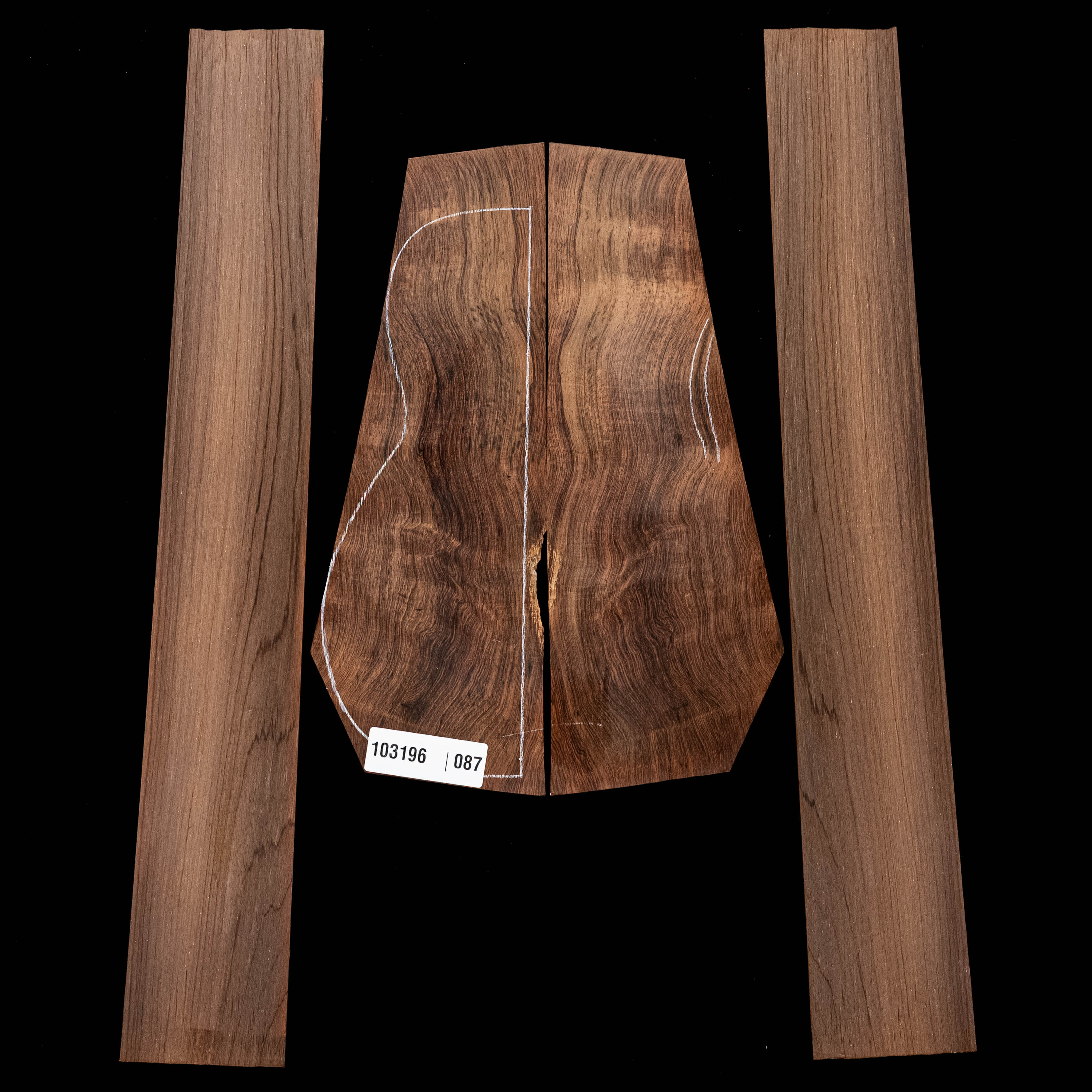Brazilian Rosewood Back + Side Set - 087