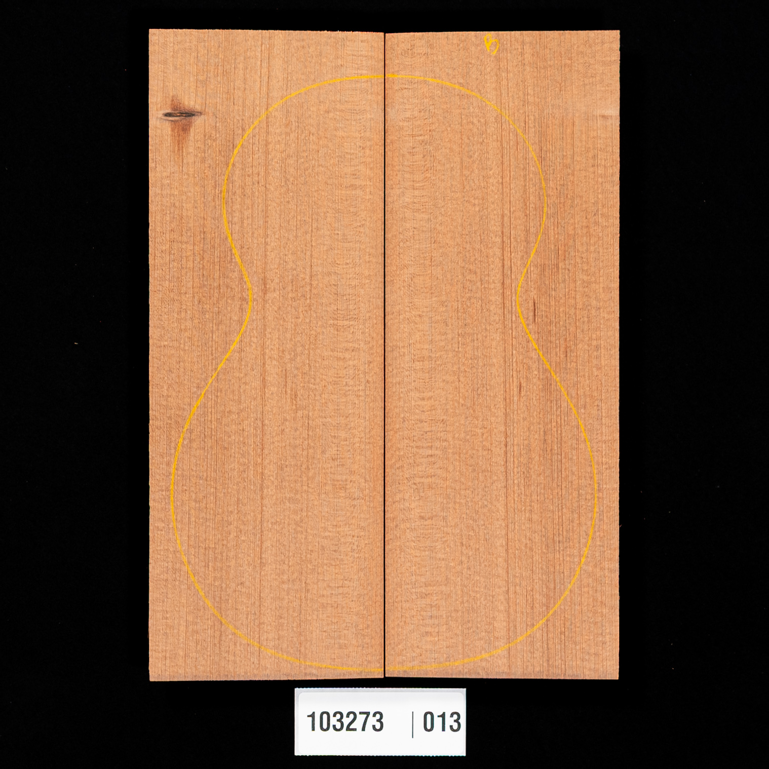 Lost Tunnel Redwood, table d’harmonie pour Baritone Ukulele - 013