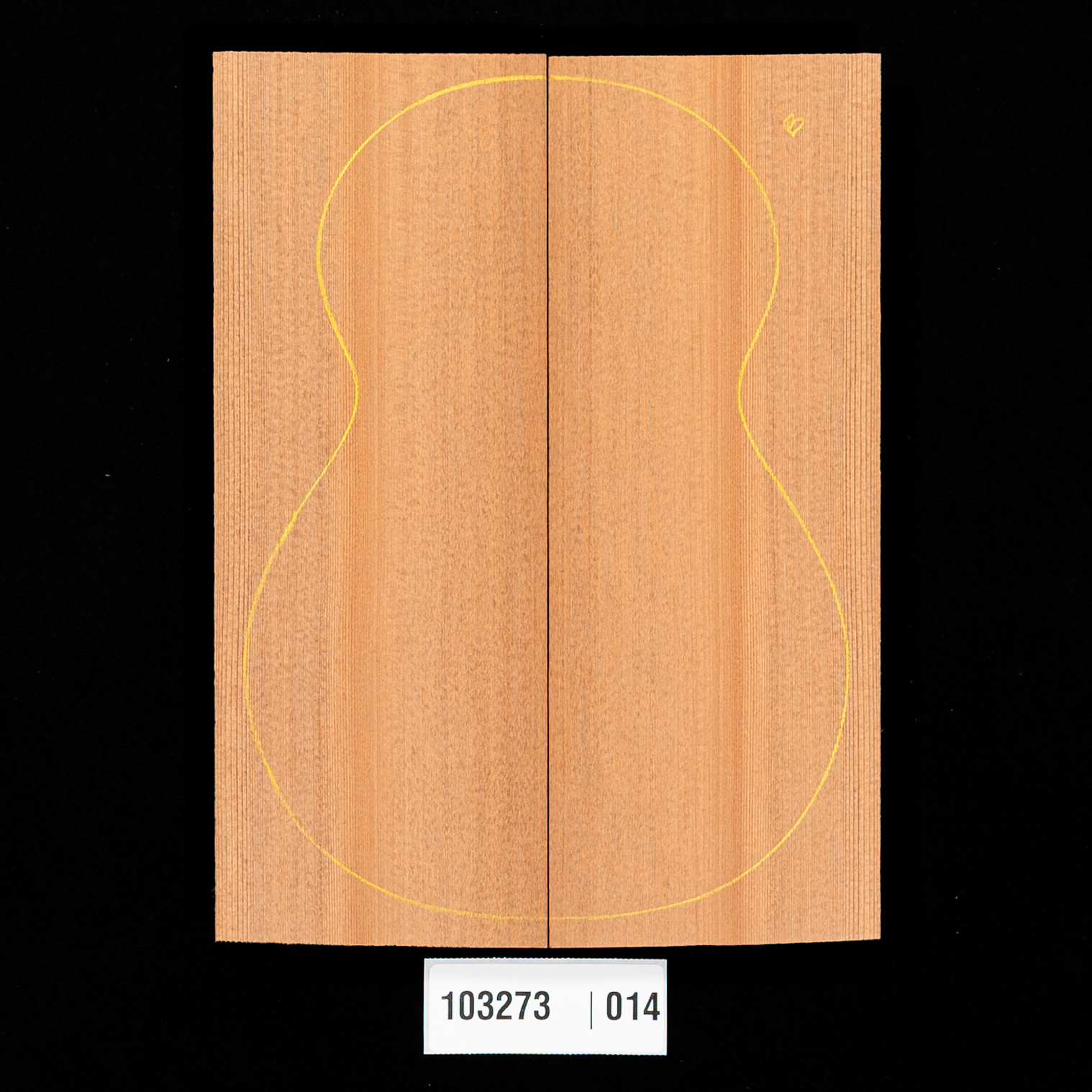 Lost Tunnel Redwood, table d’harmonie pour Baritone Ukulele - 014
