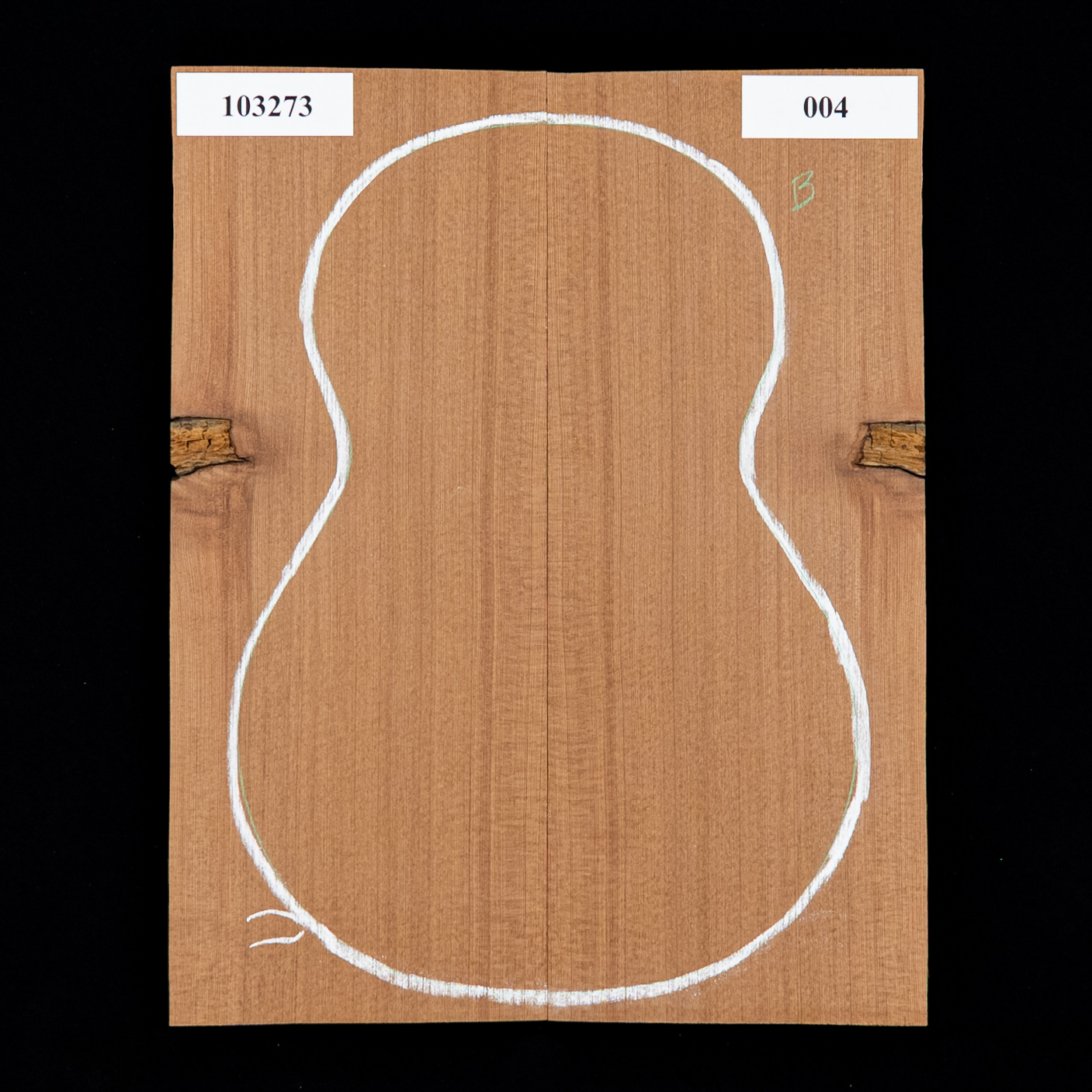 Lost Tunnel Redwood, table d’harmonie pour Baritone Ukulele - 004 Lost Tunnel Redwood, table d’harmonie pour Baritone Ukulele - 004