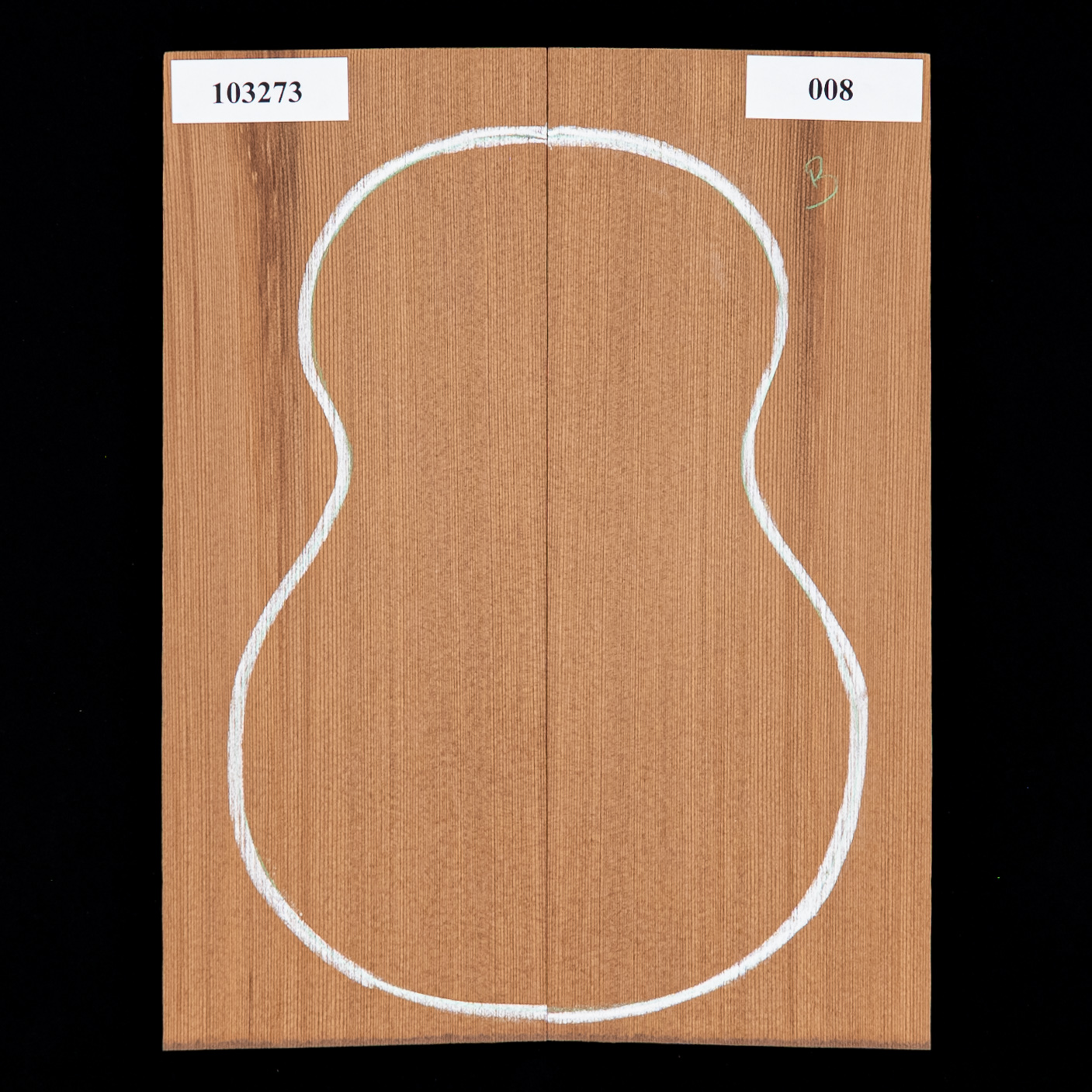 Lost Tunnel Redwood, table d’harmonie pour Baritone Ukulele - 008 Lost Tunnel Redwood, table d’harmonie pour Baritone Ukulele - 008