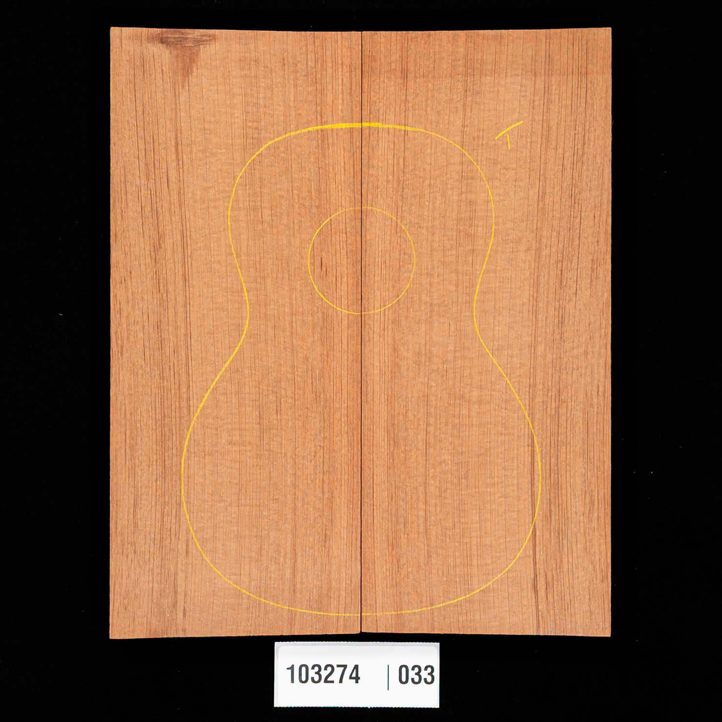 Perte de la table d’harmonie Tunnel Redwood pour Tenor Ukulele - 033