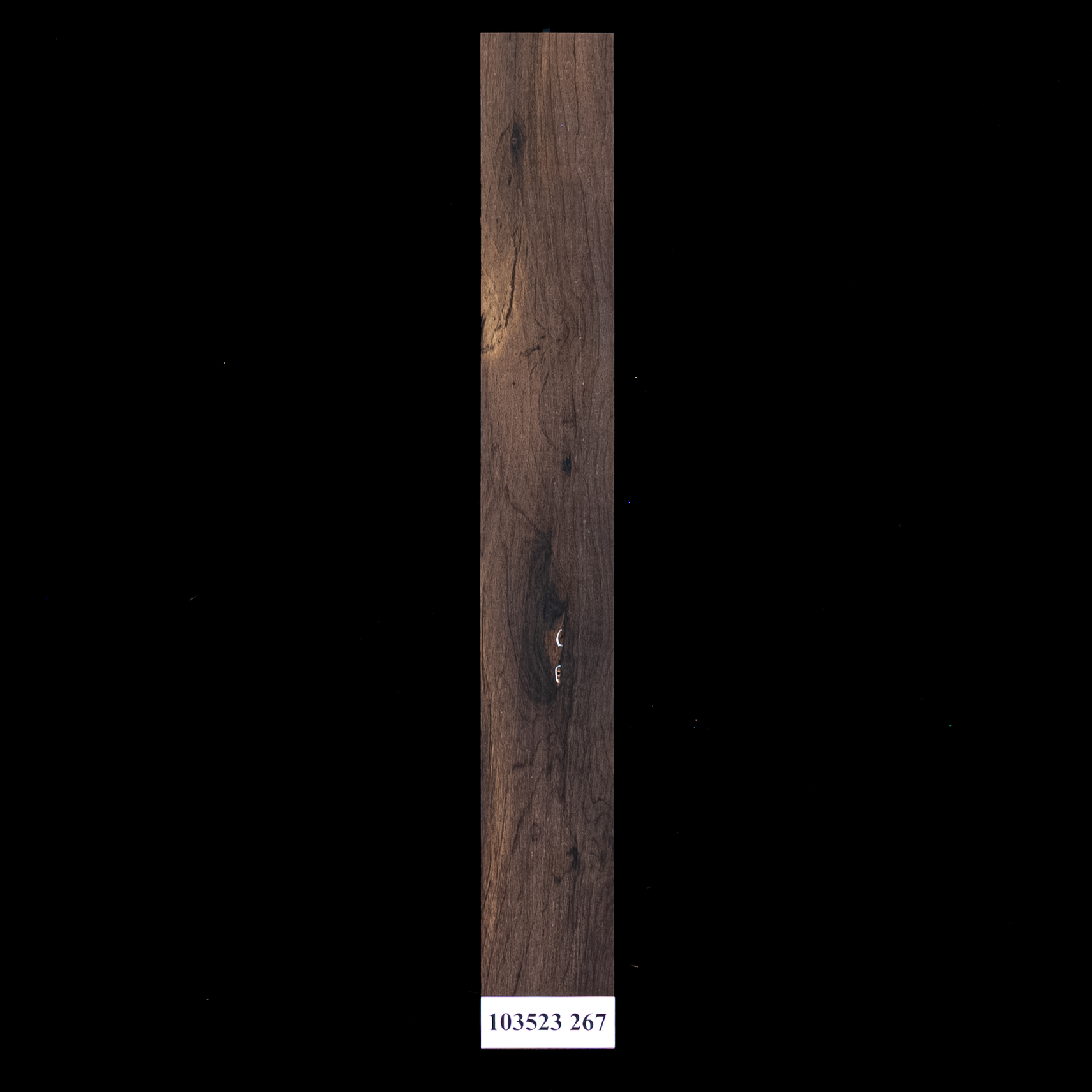 Planche de doigts brésilienne en bois de rose sans rainures pour guitare - 267 Planche de doigts brésilienne en bois de rose sans rainures pour guitare - 267