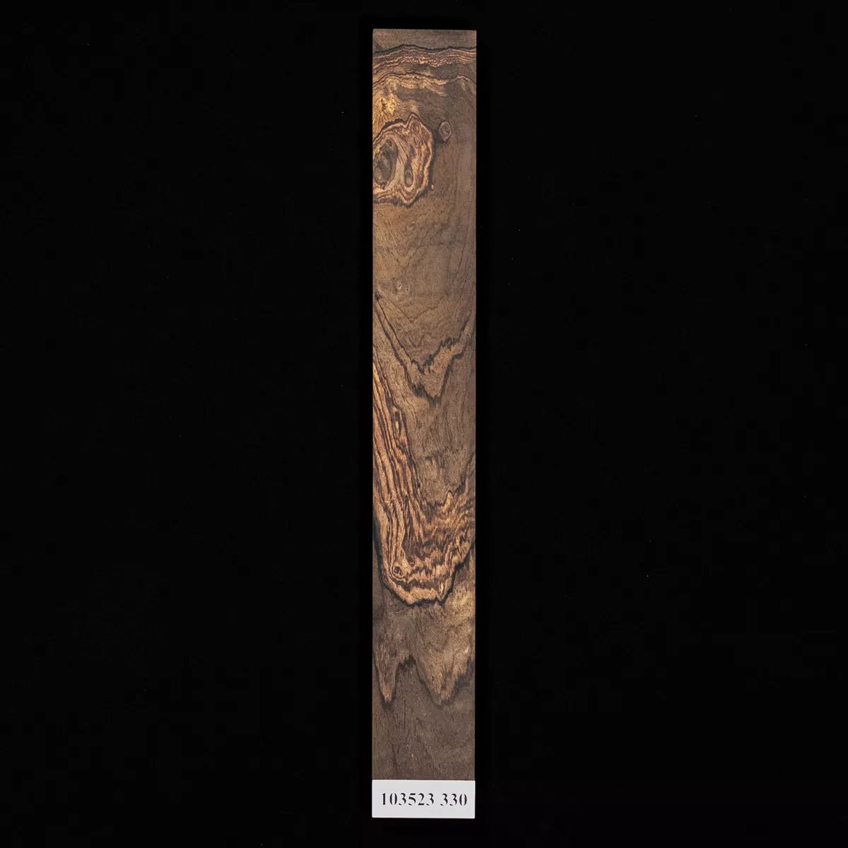 Planche de doigts brésilienne en bois de rose sans rainures pour guitare - 330 Planche de doigts brésilienne en bois de rose sans rainures pour guitare - 330