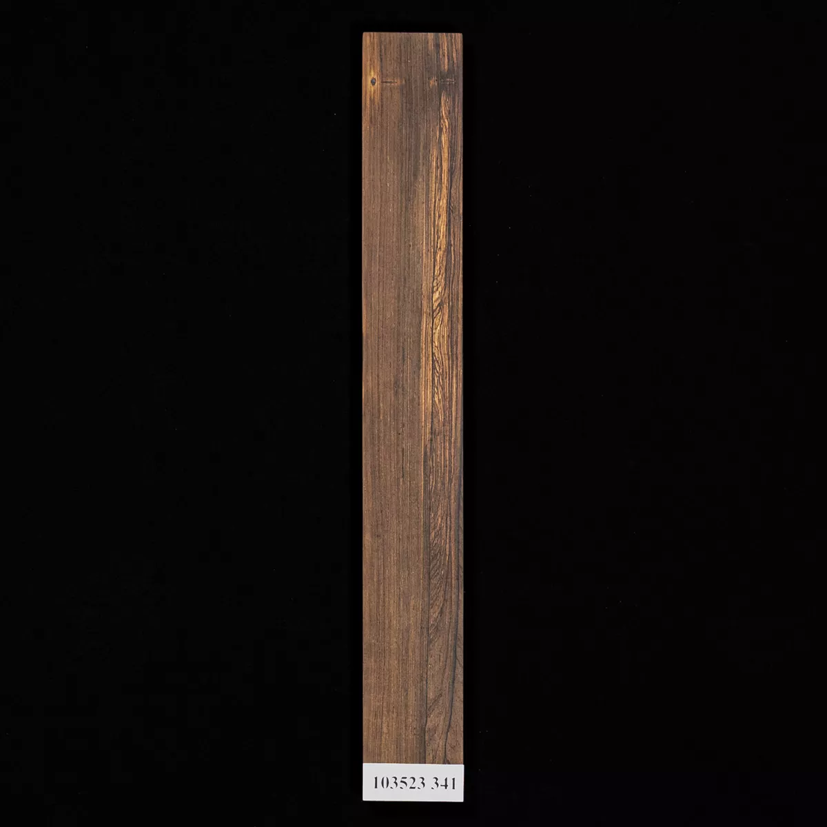 Planche de doigts brésilienne en bois de rose sans rainures pour guitare - 341 Planche de doigts brésilienne en bois de rose sans rainures pour guitare - 341