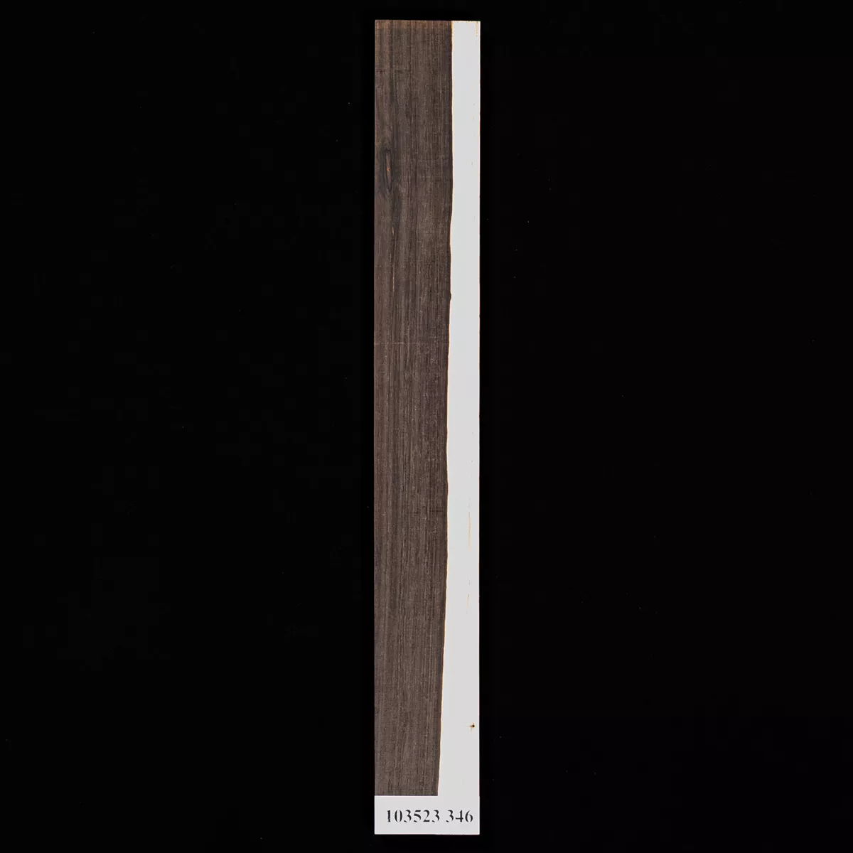 Planche de doigts brésilienne en bois de rose sans rainures pour guitare - 346 Planche de doigts brésilienne en bois de rose sans rainures pour guitare - 346