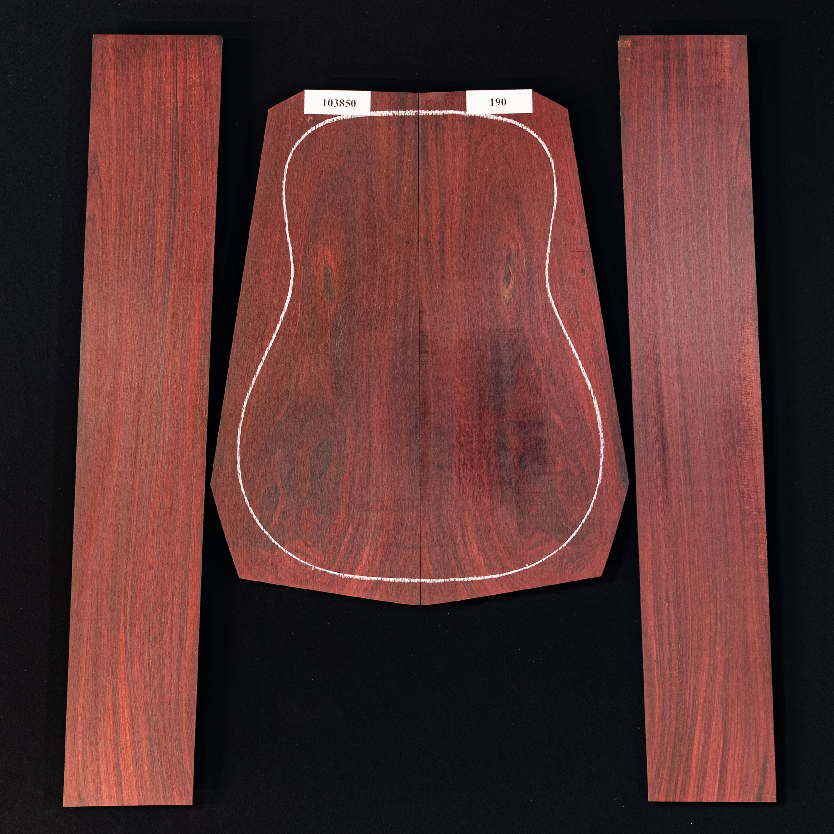 Fond + Paire d’éclisses en palissandre - 190