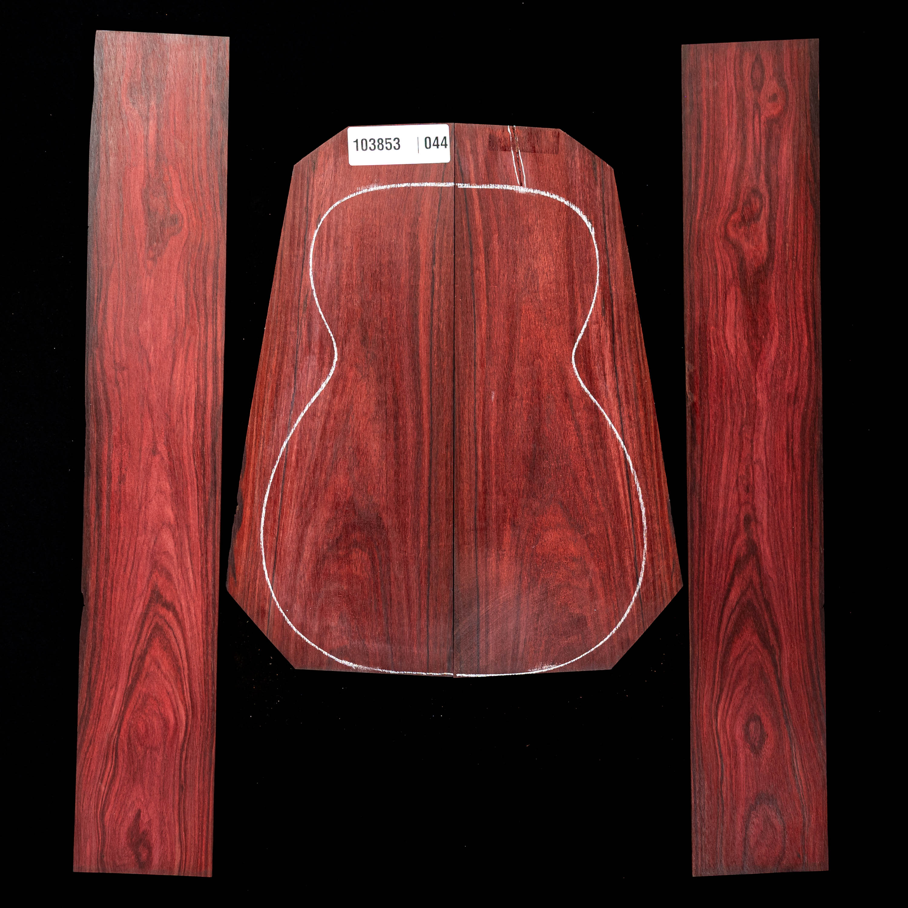 Fond + Paire d’éclisses en palissandre - 044