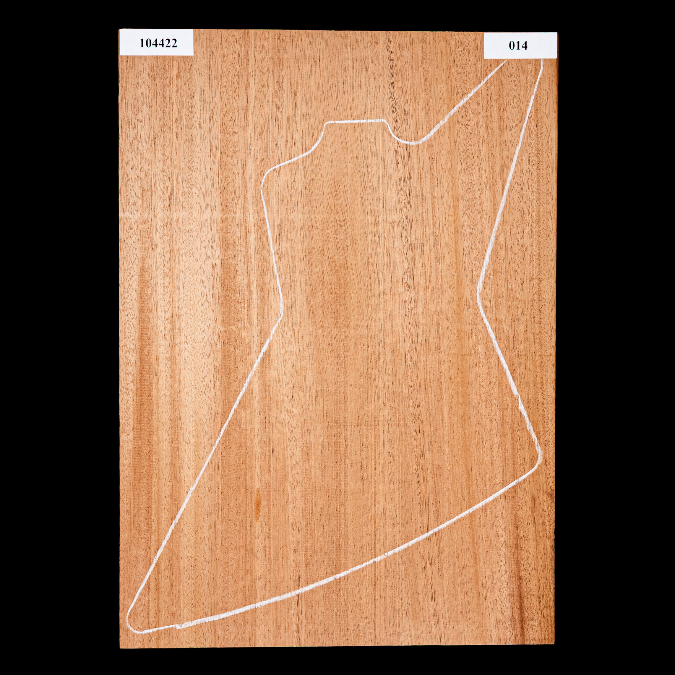 Blanc de corps en acajou du Sénégal représenté en ruban, 1-Piece (11,5 lb) - 014 Blanc de corps en acajou du Sénégal représenté en ruban, 1-Piece (11,5 lb) - 014