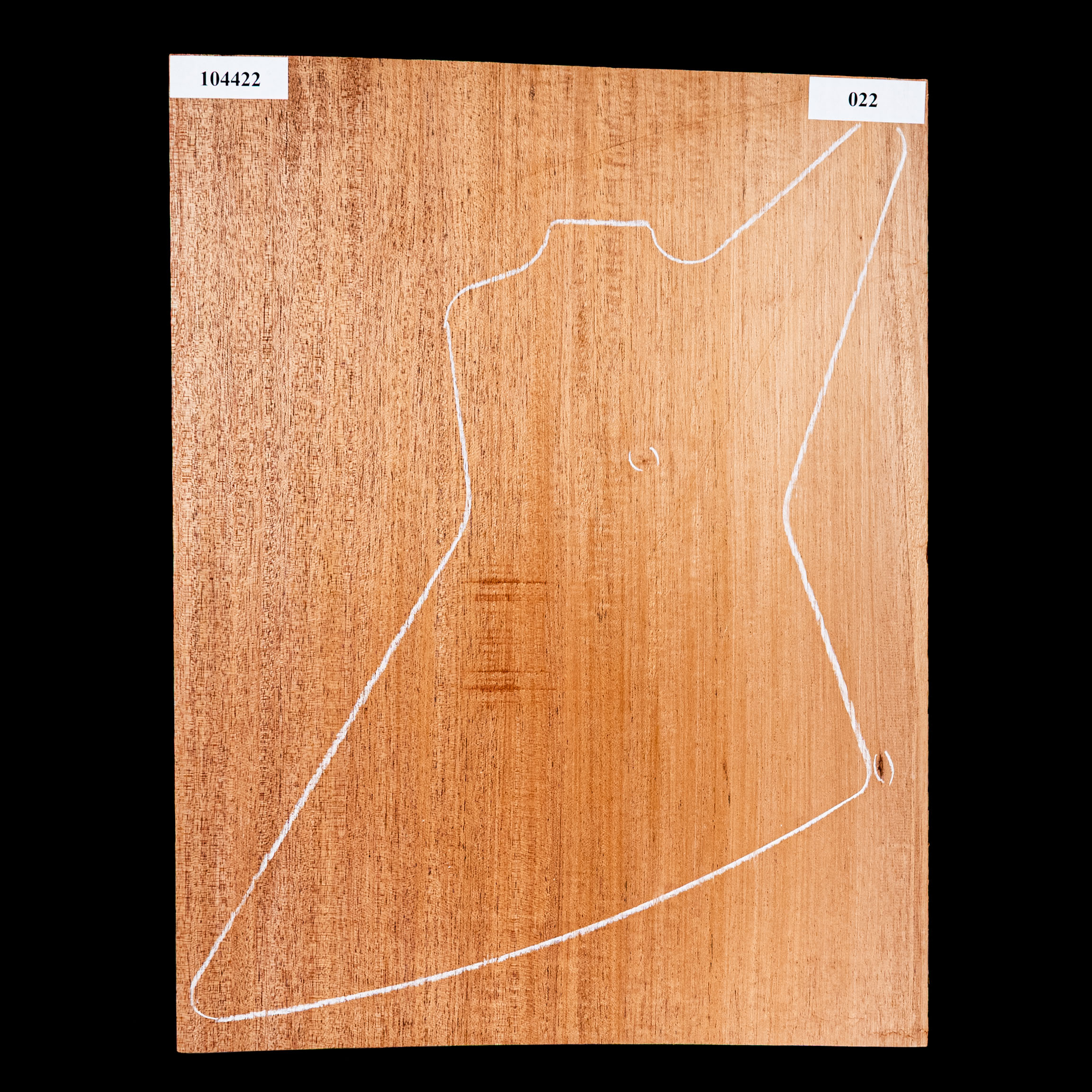 Blanc de corps en acajou du Sénégal représenté en ruban, 1-Piece (12,7 lb) - 022 Blanc de corps en acajou du Sénégal représenté en ruban, 1-Piece (12,7 lb) - 022