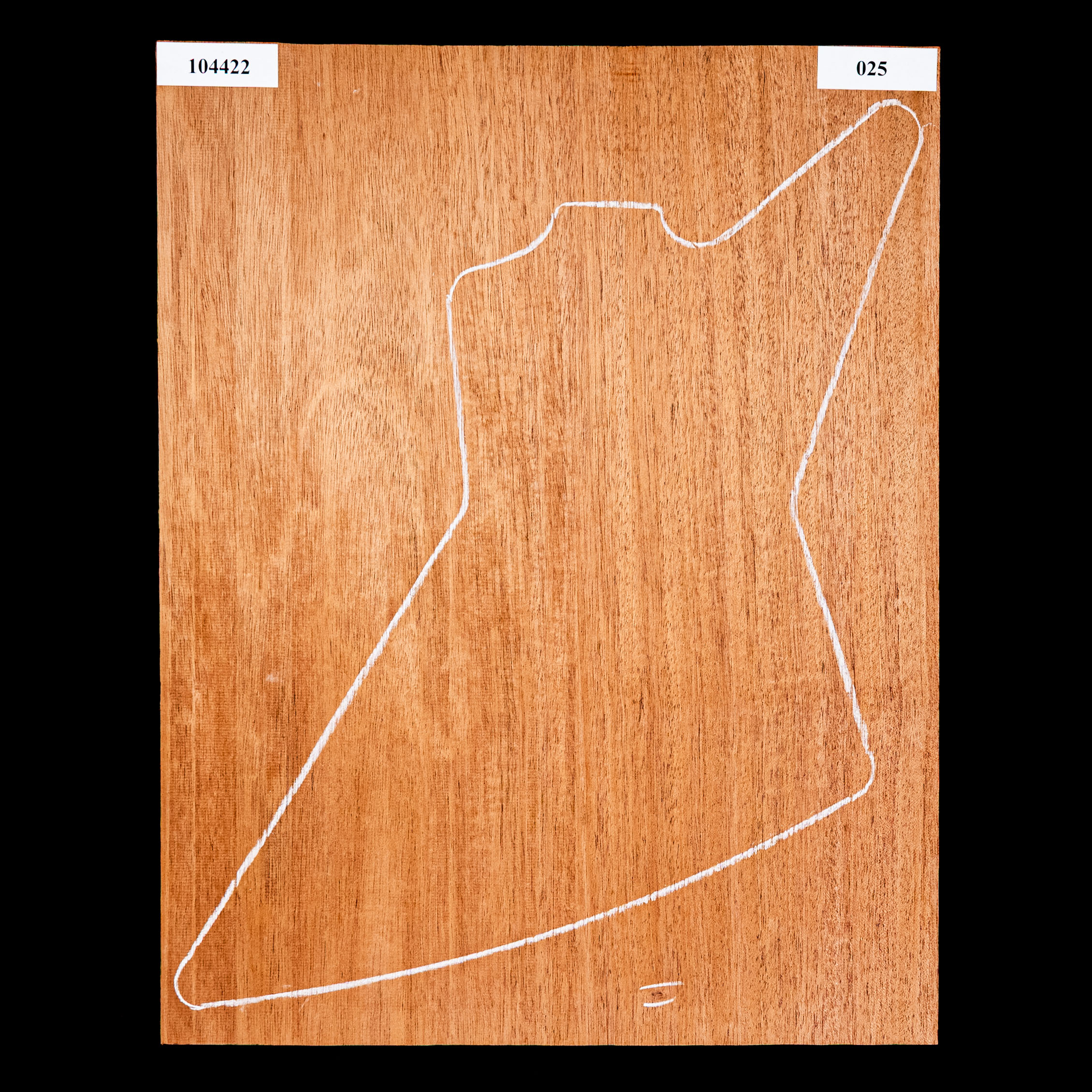 Blanc de corps en acajou du Sénégal représenté en ruban, 1-Piece (12,6 lb) - 025 Blanc de corps en acajou du Sénégal représenté en ruban, 1-Piece (12,6 lb) - 025