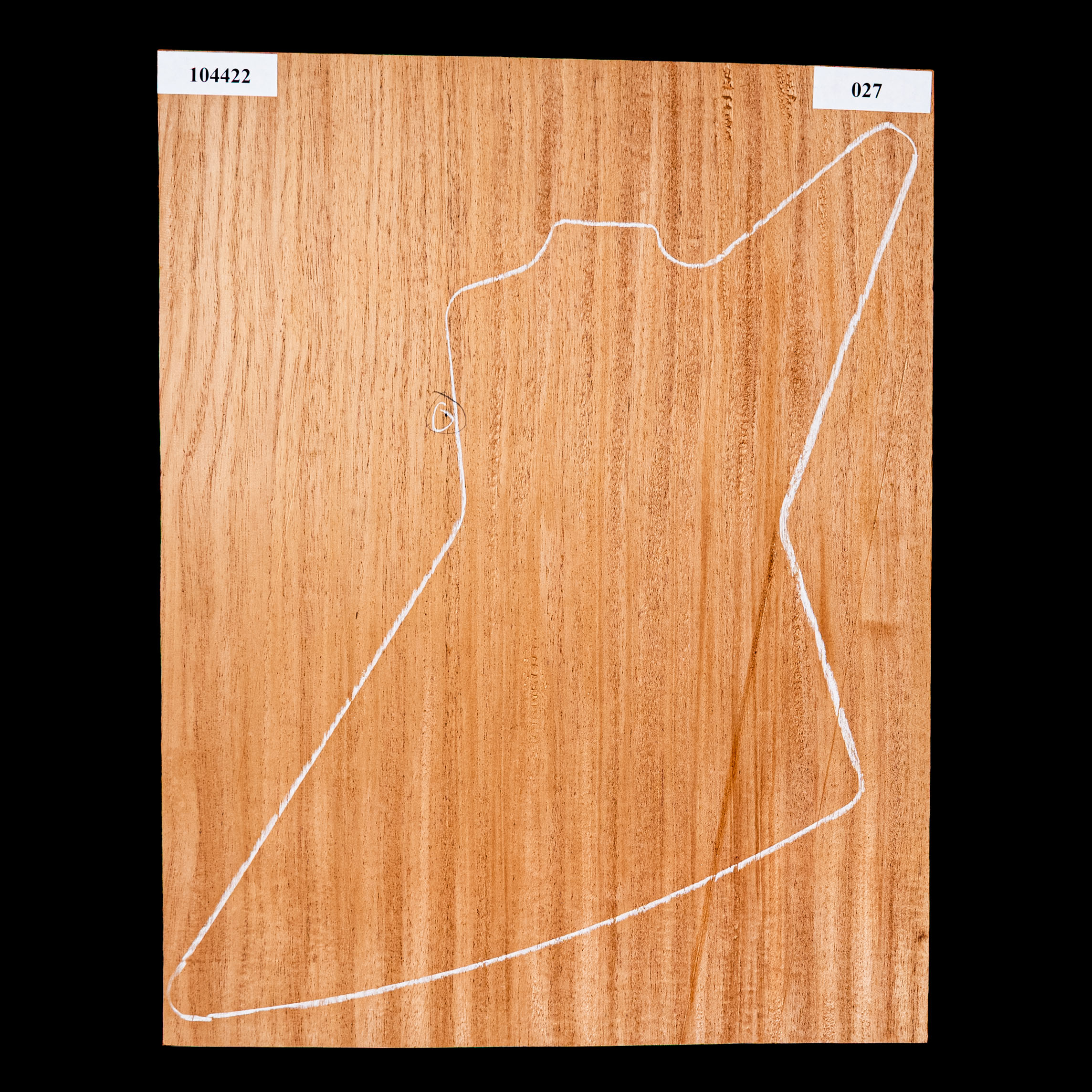 Blanc de corps en acajou du Sénégal représenté en ruban, 1-Piece (11,6 lb) - 027 Blanc de corps en acajou du Sénégal représenté en ruban, 1-Piece (11,6 lb) - 027