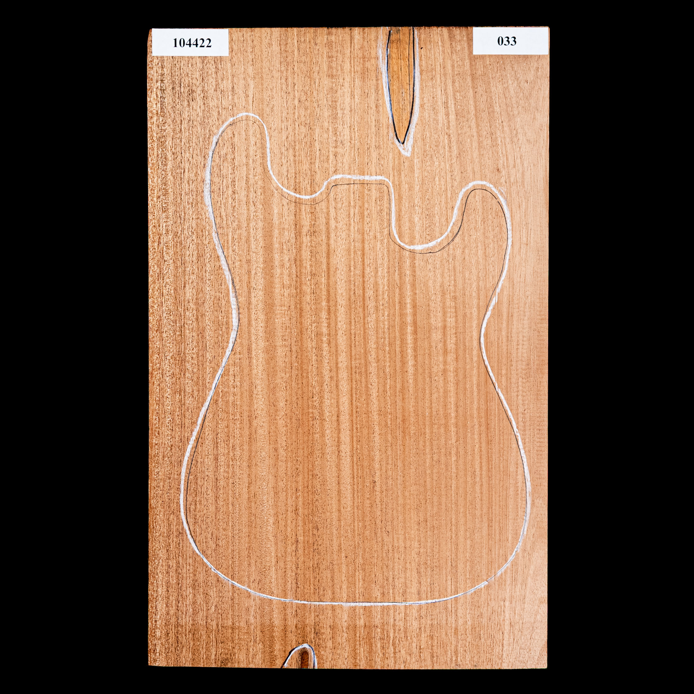 Blanc de corps en acajou du Sénégal représenté en ruban, 1-Piece (11,6 lb) - 033 Blanc de corps en acajou du Sénégal représenté en ruban, 1-Piece (11,6 lb) - 033