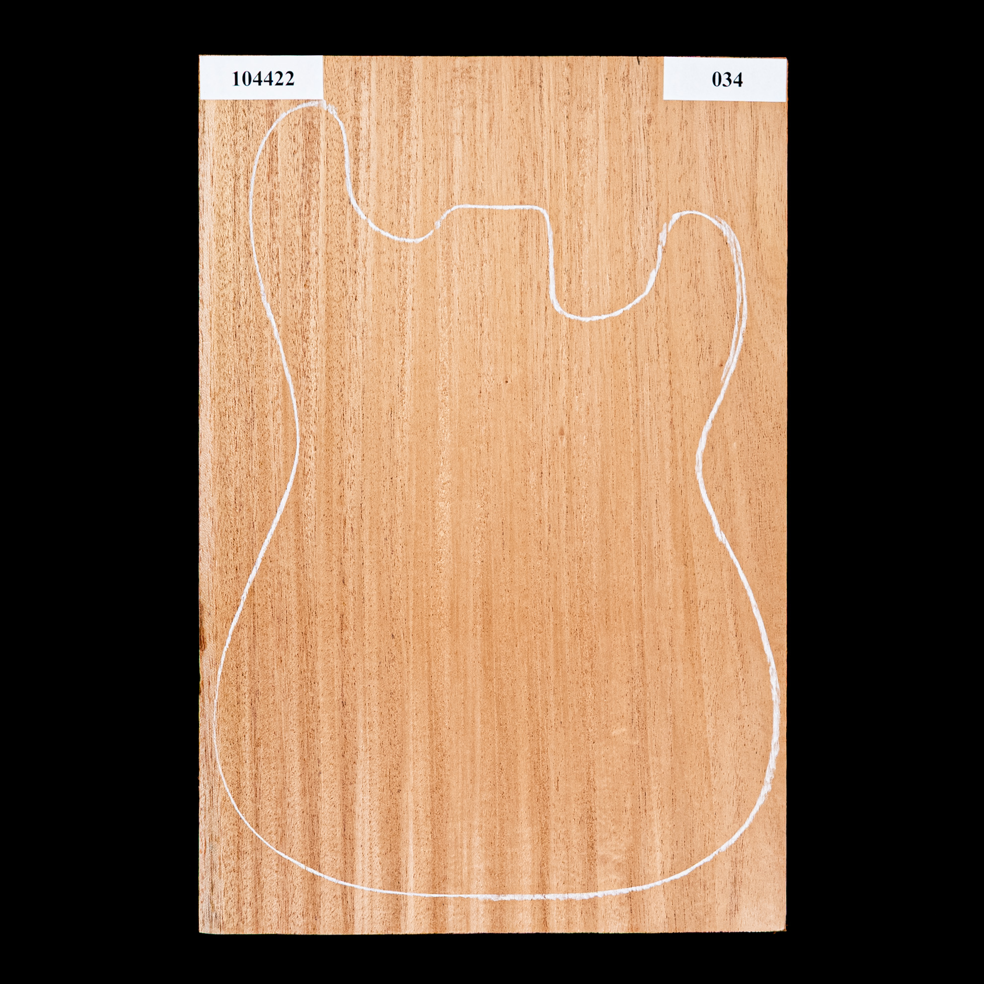 Blanc de corps en acajou du Sénégal représenté en ruban, 1-Piece (7,3 lb) - 034 Blanc de corps en acajou du Sénégal représenté en ruban, 1-Piece (7,3 lb) - 034