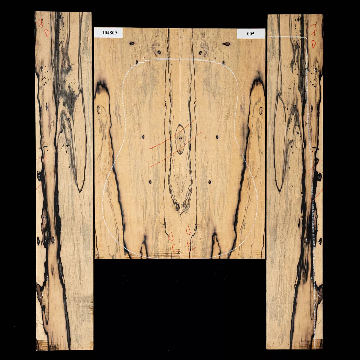 Fond + Paire d’éclisses en ébène Pale Moon - 0,5 Fond + Paire d’éclisses en ébène Pale Moon - 0,5