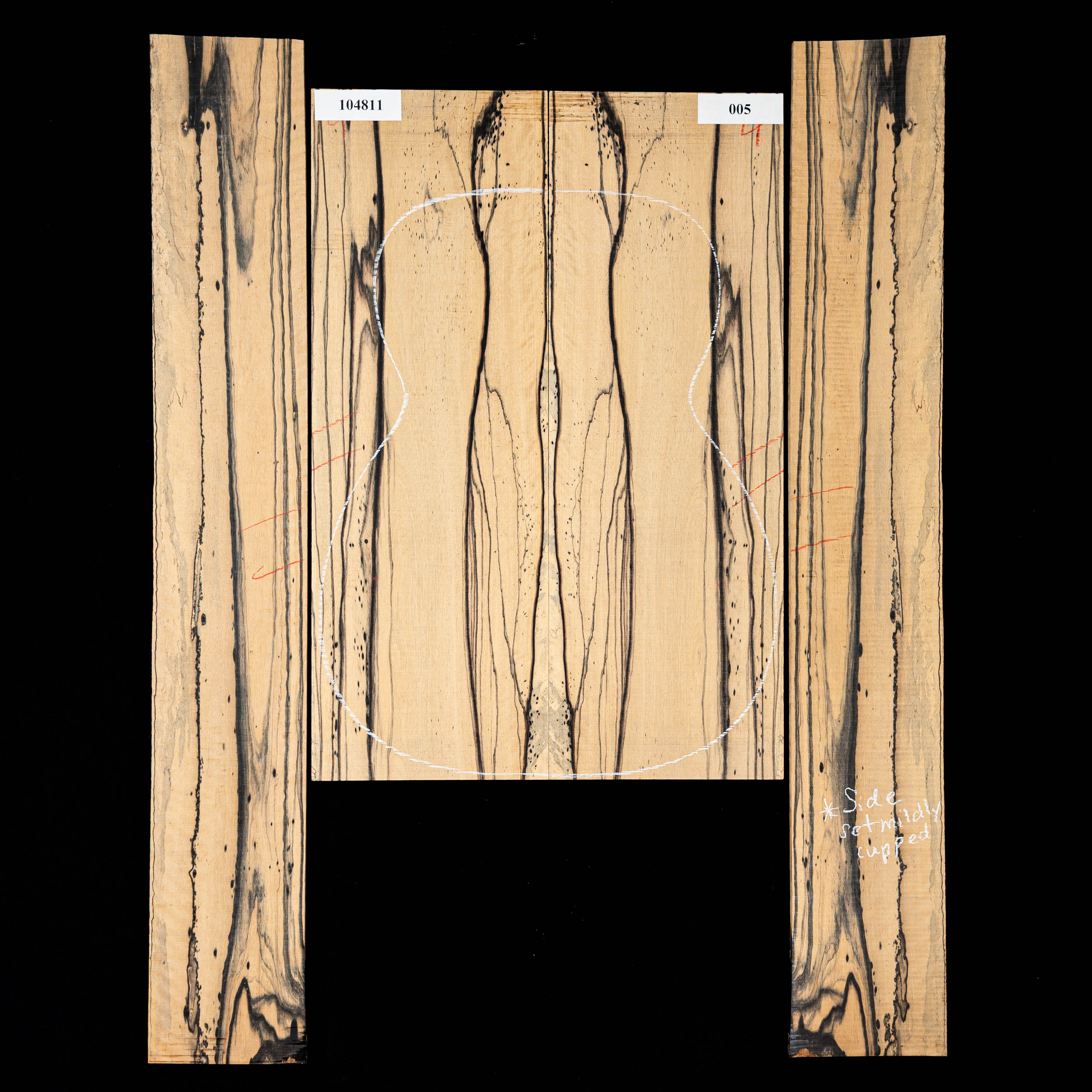 Fond + Paire d’éclisses en ébène Pale Moon - 0,5