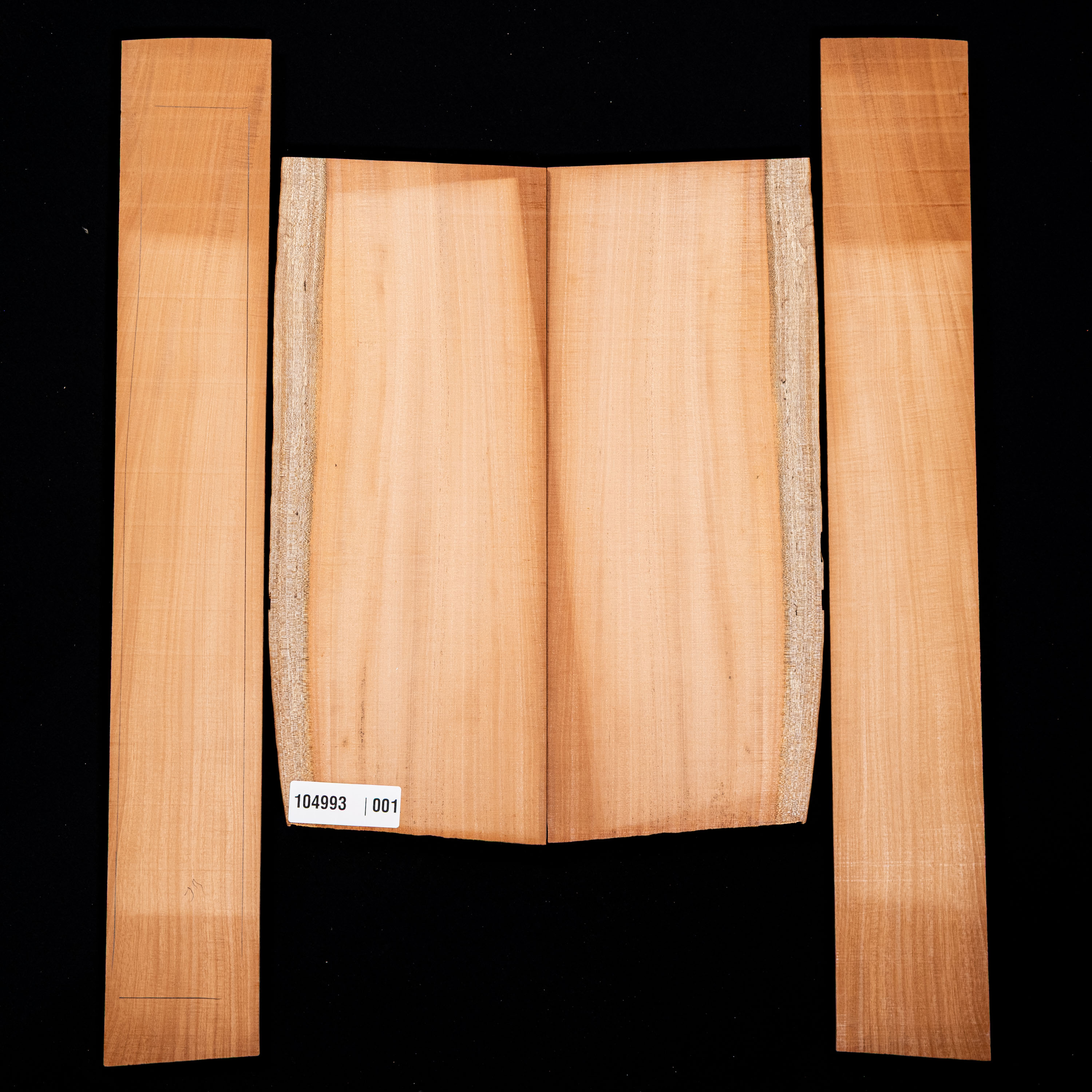 Curly Cuban Mahogany Back + Side Set - 001