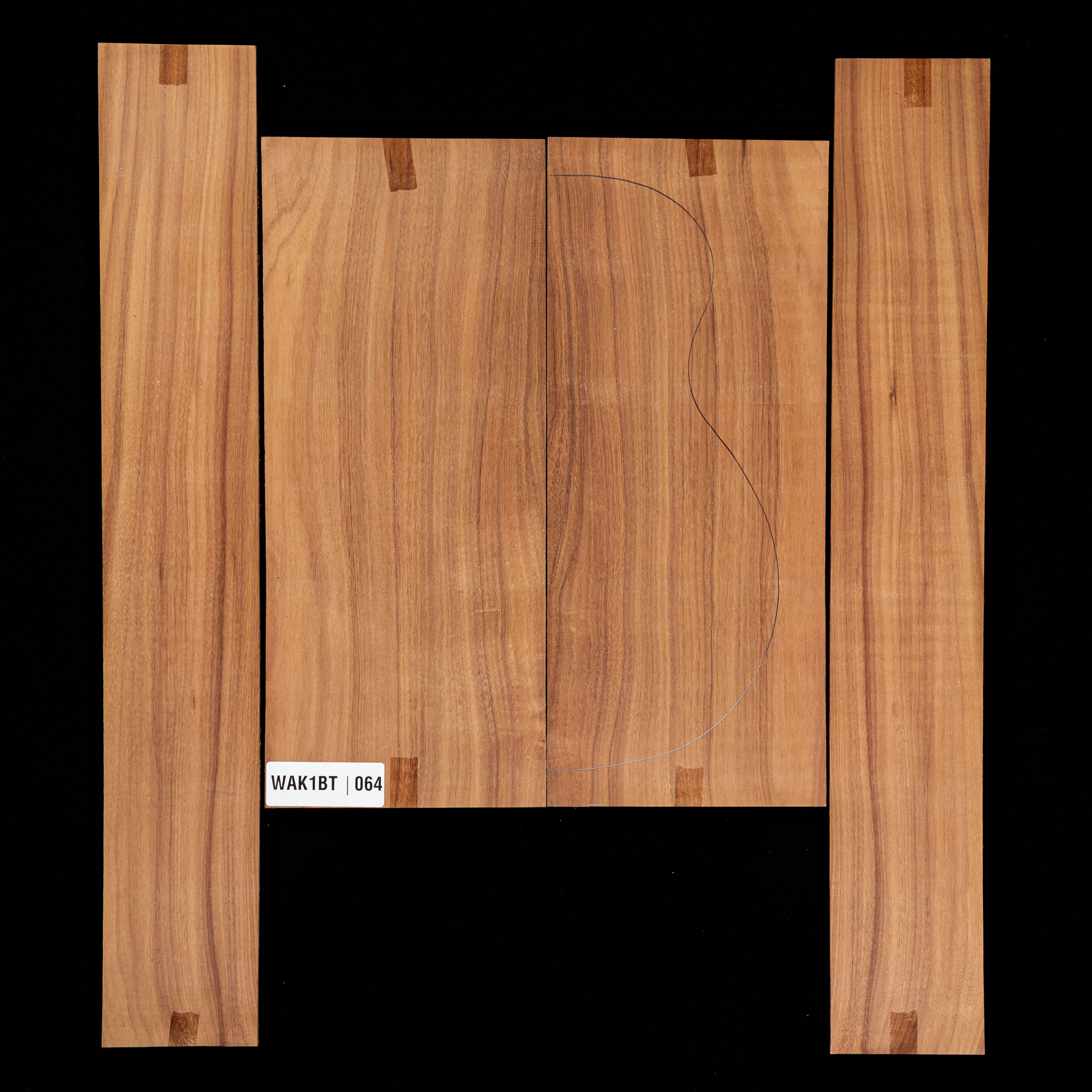 Dos Koa + paire d’éclisses - 064