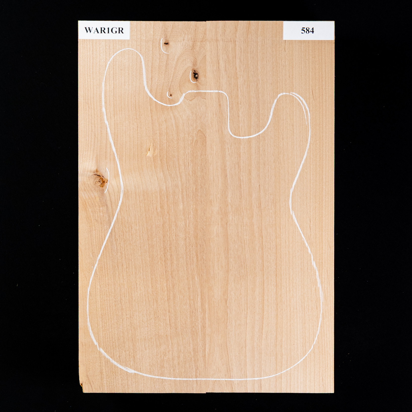 Plaque de corps en aulne, 2 pièces (9,3 livres) - 584 Plaque de corps en aulne, 2 pièces (9,3 livres) - 584