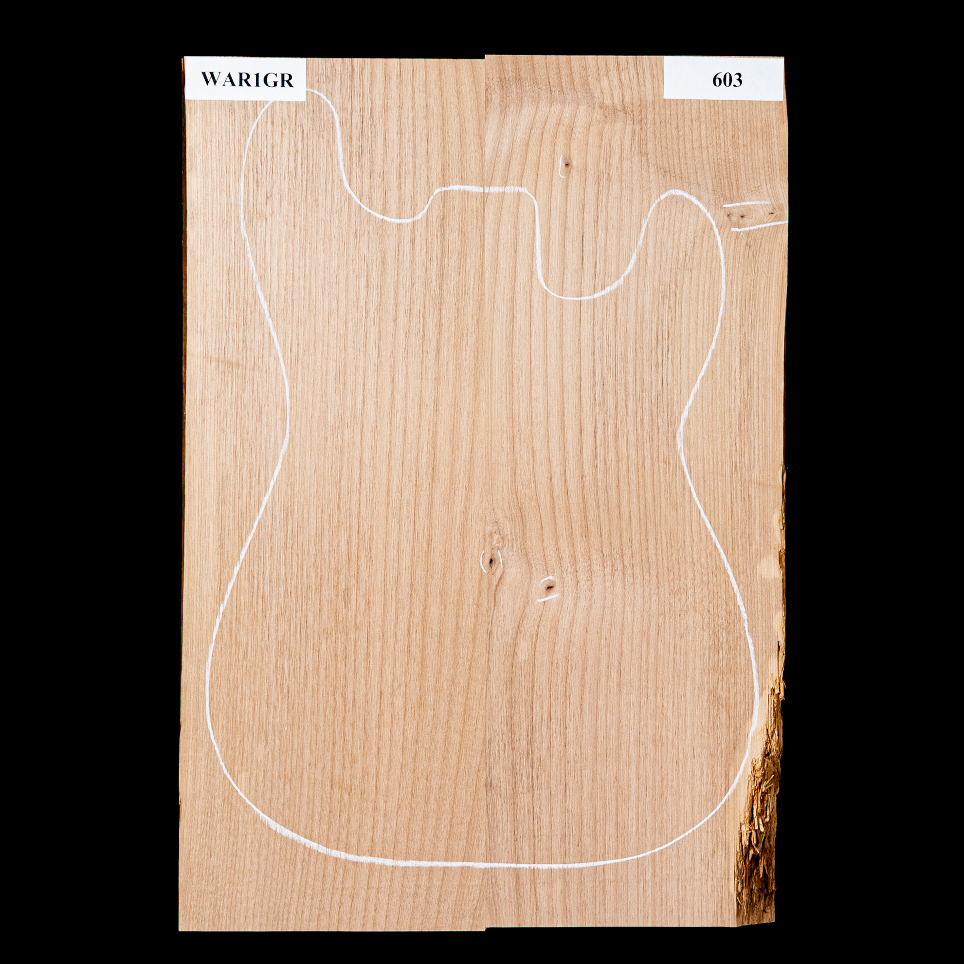 Plaque de corps en aulne, 2 pièces (9,5 livres) - 603 Plaque de corps en aulne, 2 pièces (9,5 livres) - 603