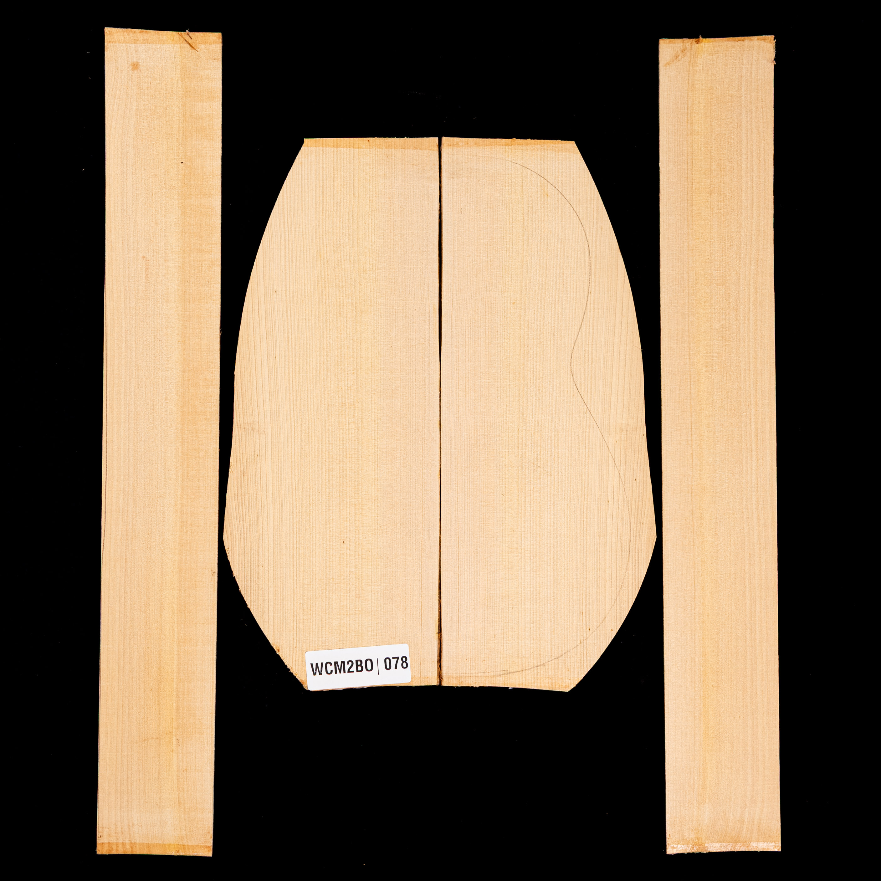 Arrière cyprès méditerranéen + paire d’éclisses - 078