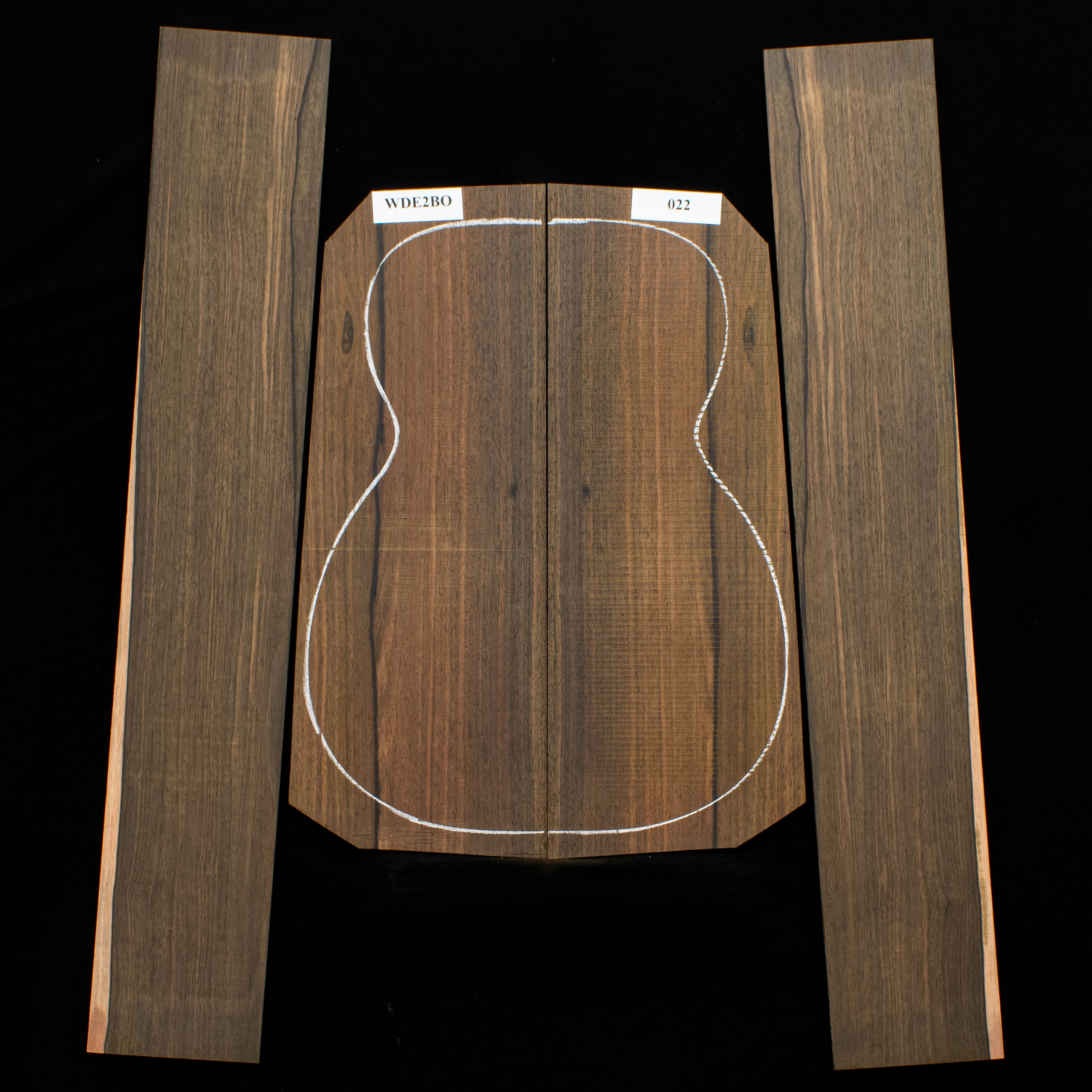 Ensemble malaisien Blackwood Back + Side - 022 Ensemble malaisien Blackwood Back + Side - 022