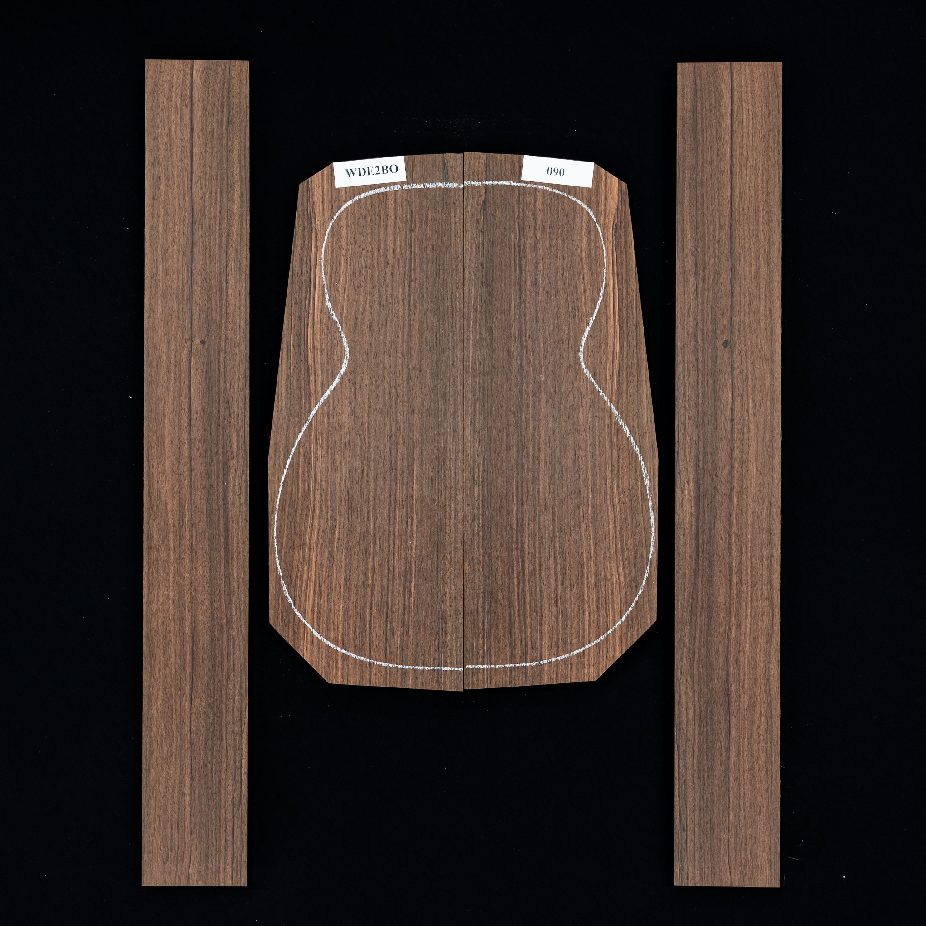 Ensemble malaisien Blackwood Back + Side - 090 Ensemble malaisien Blackwood Back + Side - 090