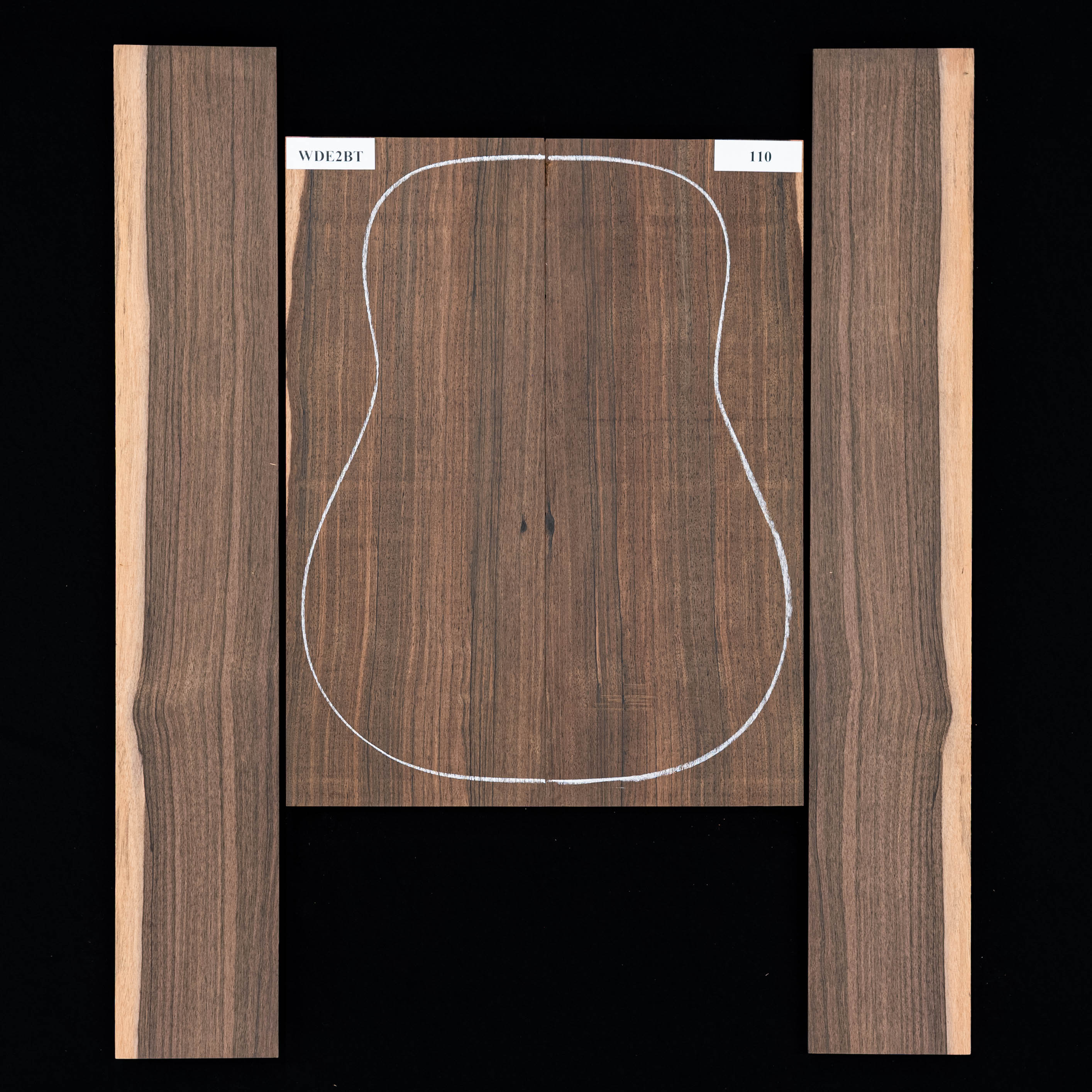 Ensemble malaisien Blackwood Back + Side - 110 Ensemble malaisien Blackwood Back + Side - 110