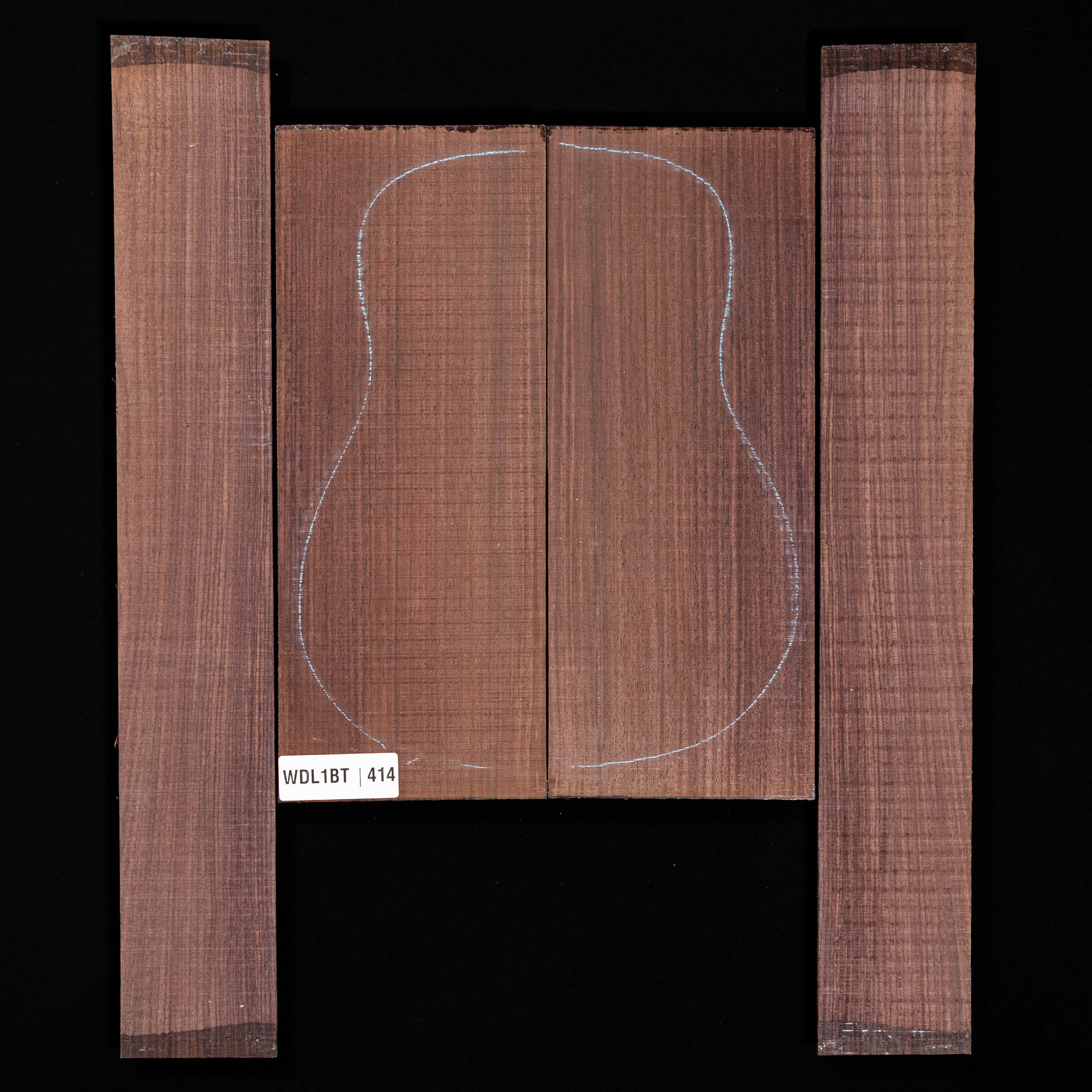 Fond + Paire d’éclisses en palissandre d’Inde - 414