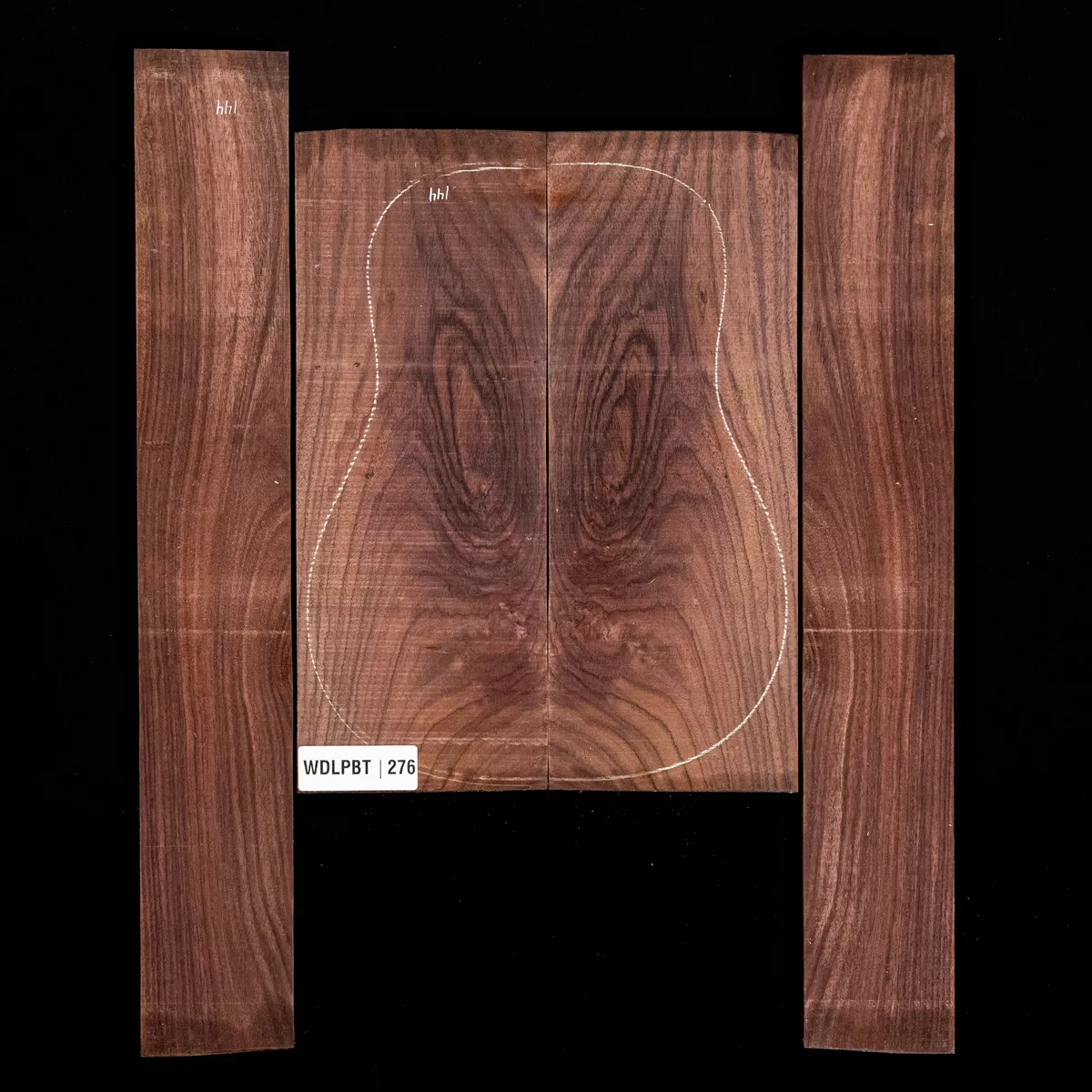 Fond + Paire d’éclisses en palissandre d’Inde Wild Grain - 2,6 Fond + Paire d’éclisses en palissandre d’Inde Wild Grain - 2,6