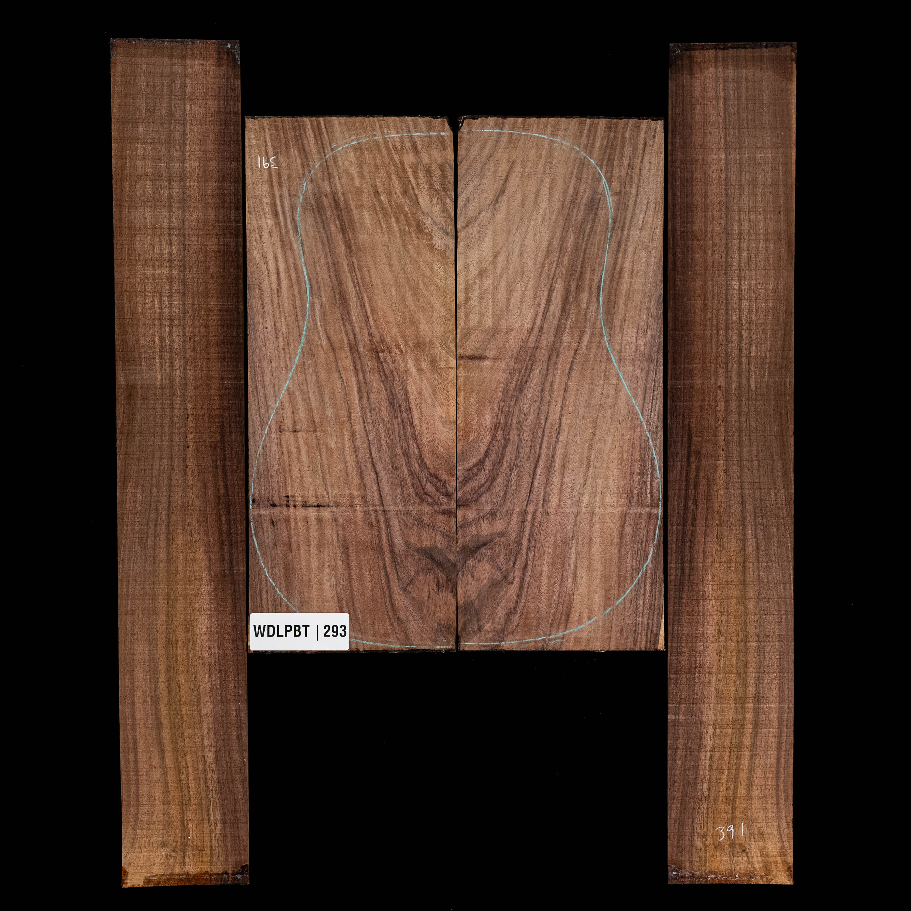 Fond + Paire d’éclisses en palissandre d’Inde Wild Grain - 2,3