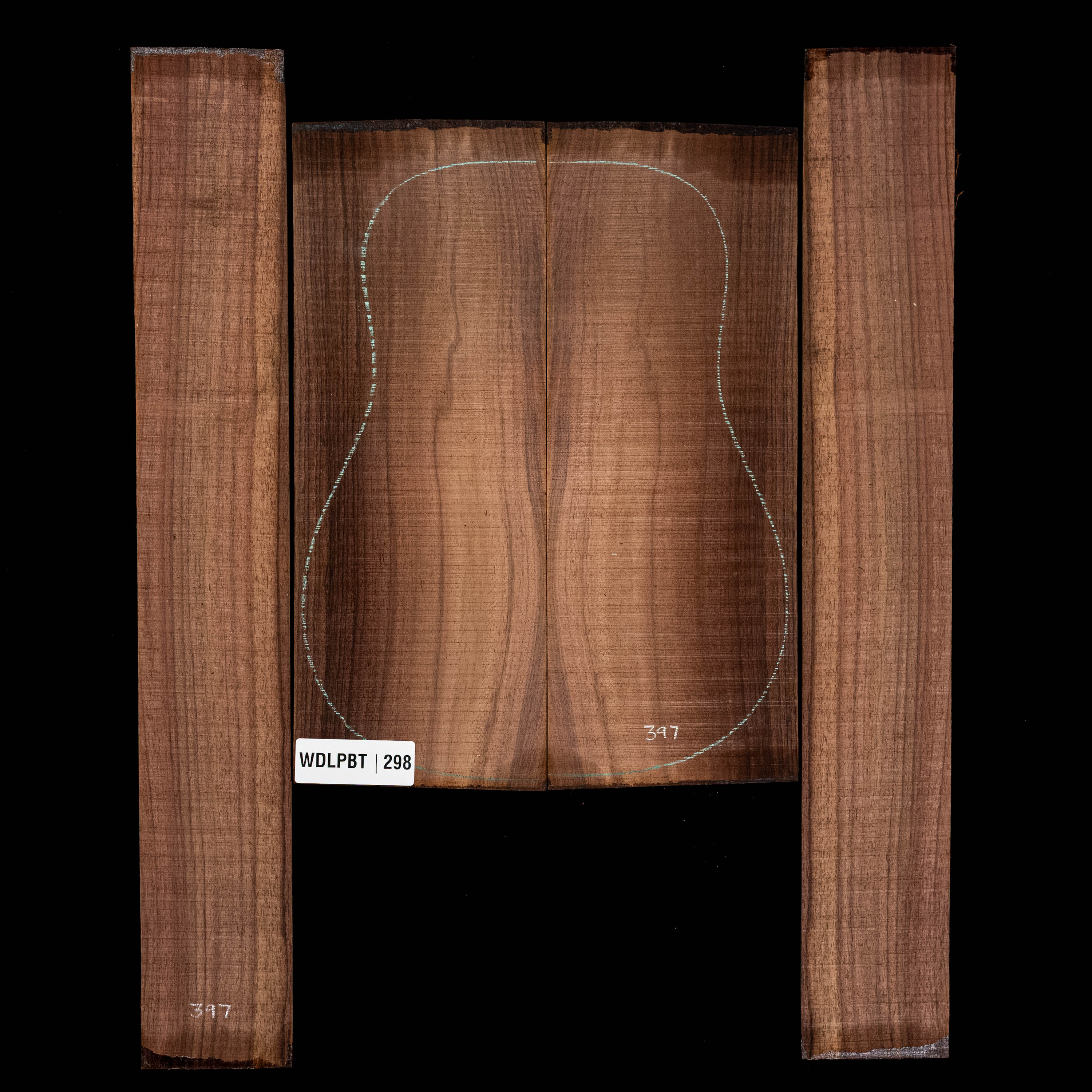 Fond + Paire d’éclisses en palissandre d’Inde Wild Grain - 2,8