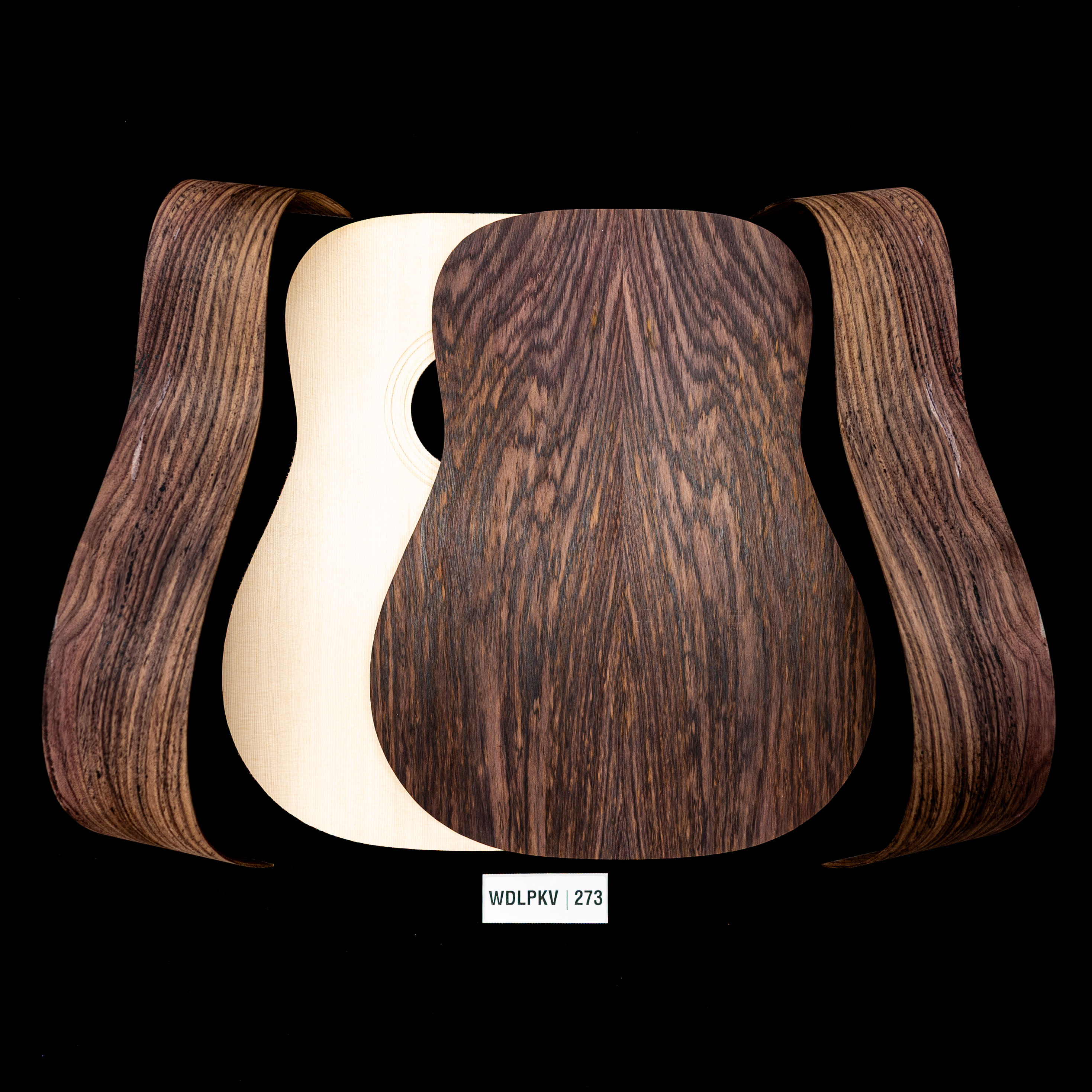 WoodStax Wild Grain Rosewood Dreadnought Kit, Bolt-on Neck - 273