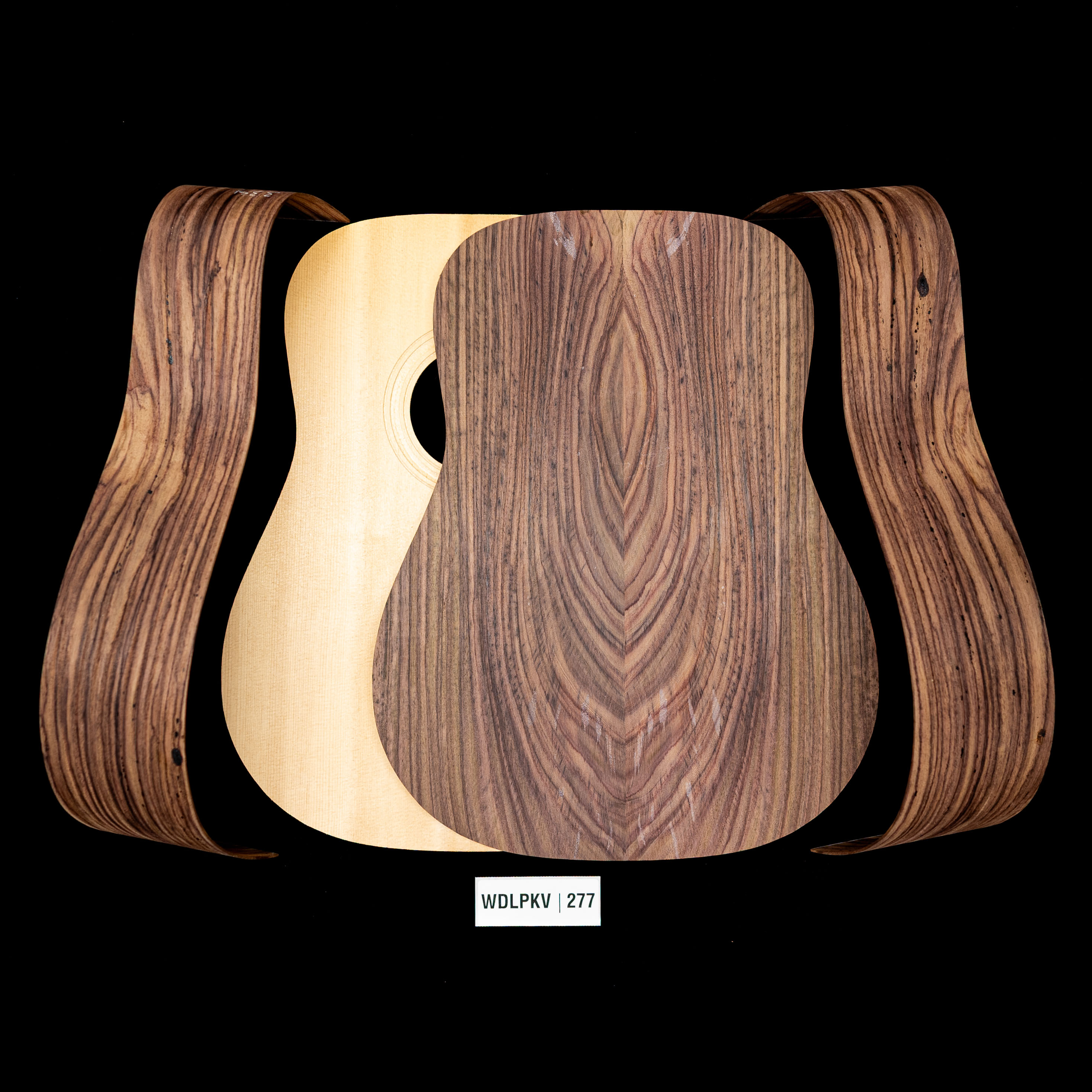 WoodStax Wild Grain Rosewood Dreadnought Kit, Bolt-on Neck - 277