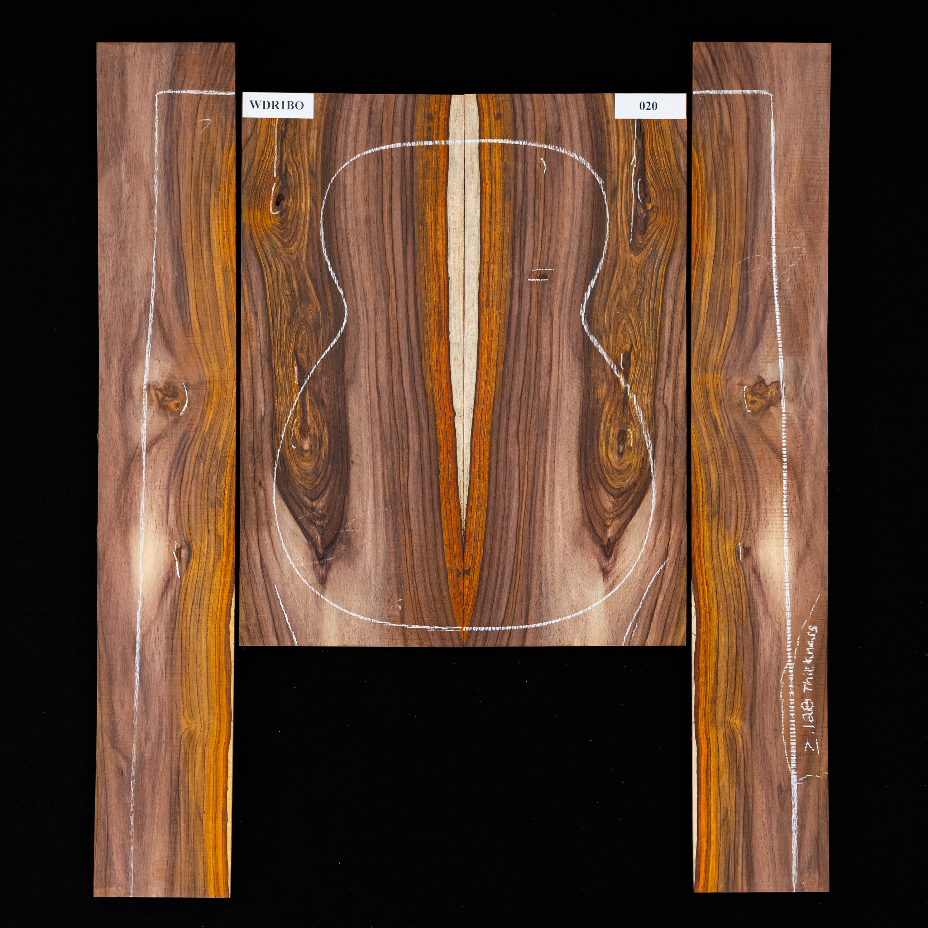 Ensemble dos et côtés Cocobolo - 020 Ensemble dos et côtés Cocobolo - 020