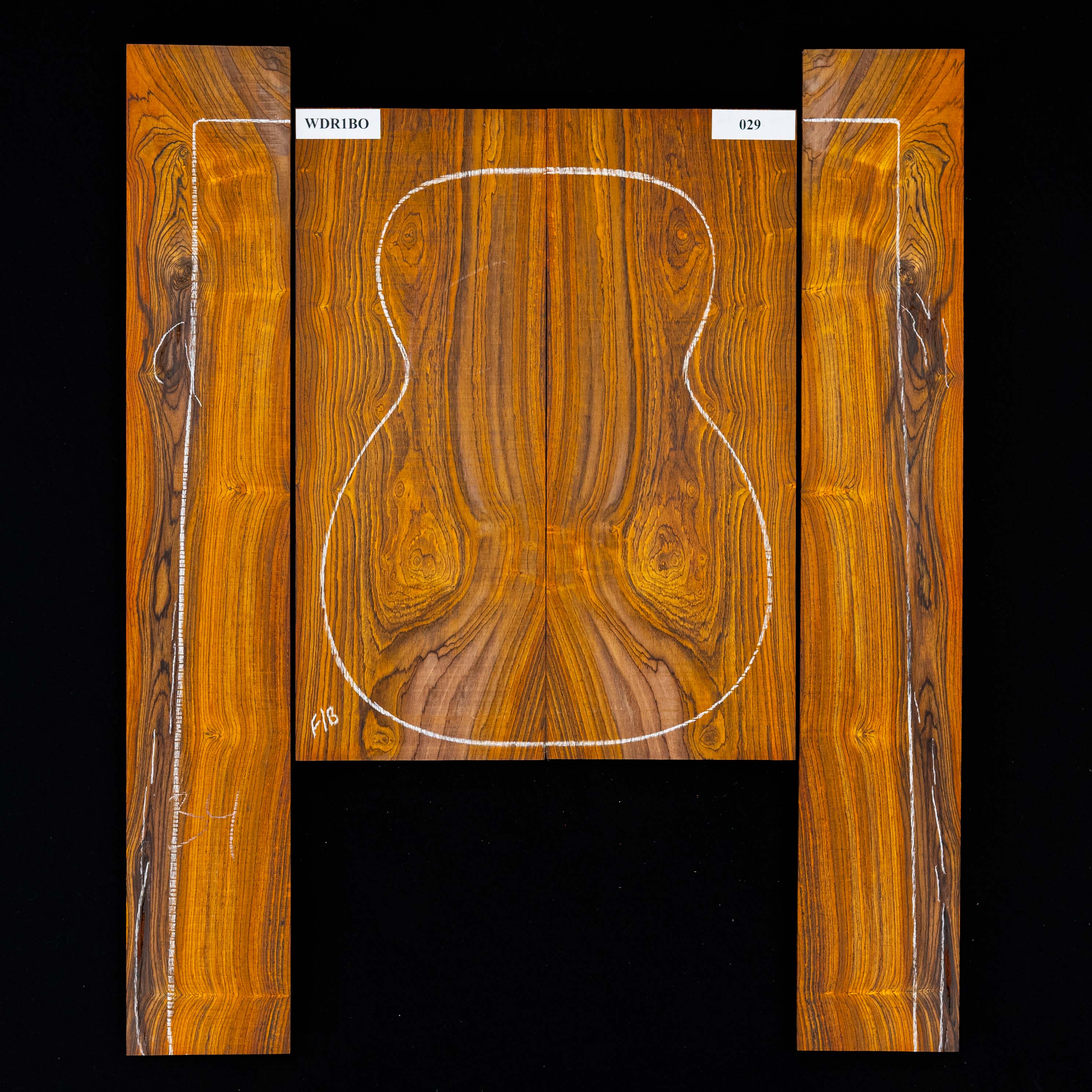 Ensemble dos et côtés Cocobolo - 029 Ensemble dos et côtés Cocobolo - 029